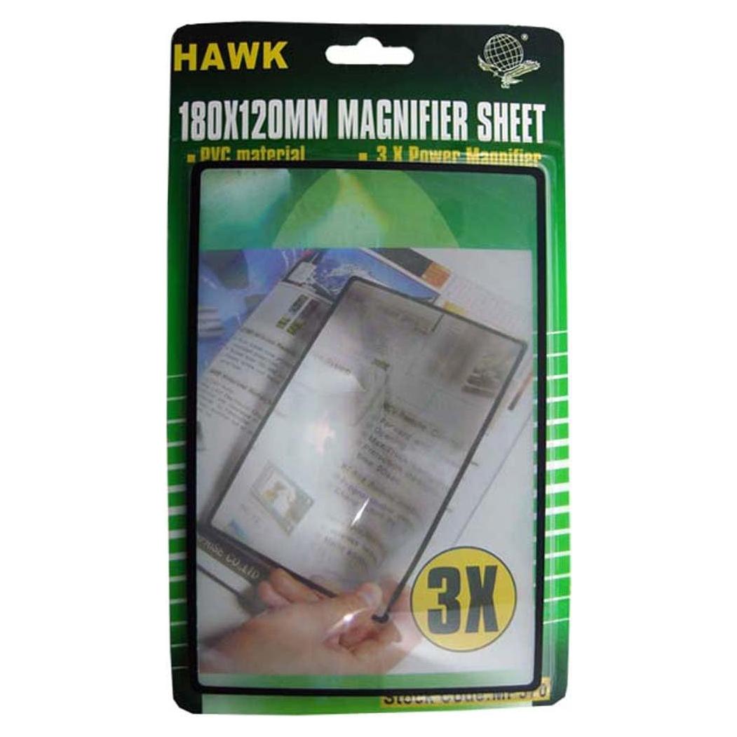Lupa Fresnel 3X MAXIMIZAR 14x19 cm PVC Resistente a Rayones