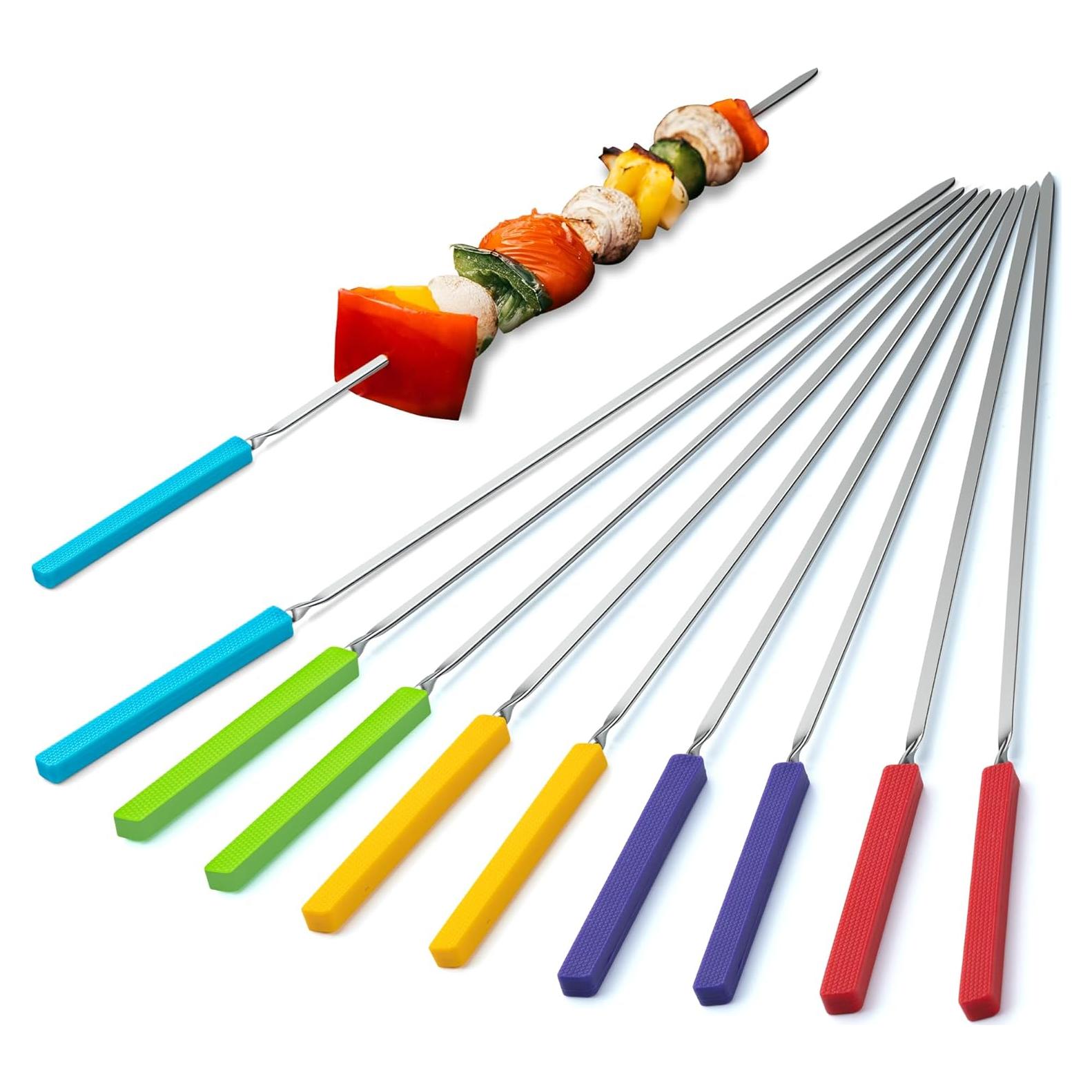 Pinchos para Parrilla DAILY KISN 40.6 cm Acero Inoxidable 10 Pcs