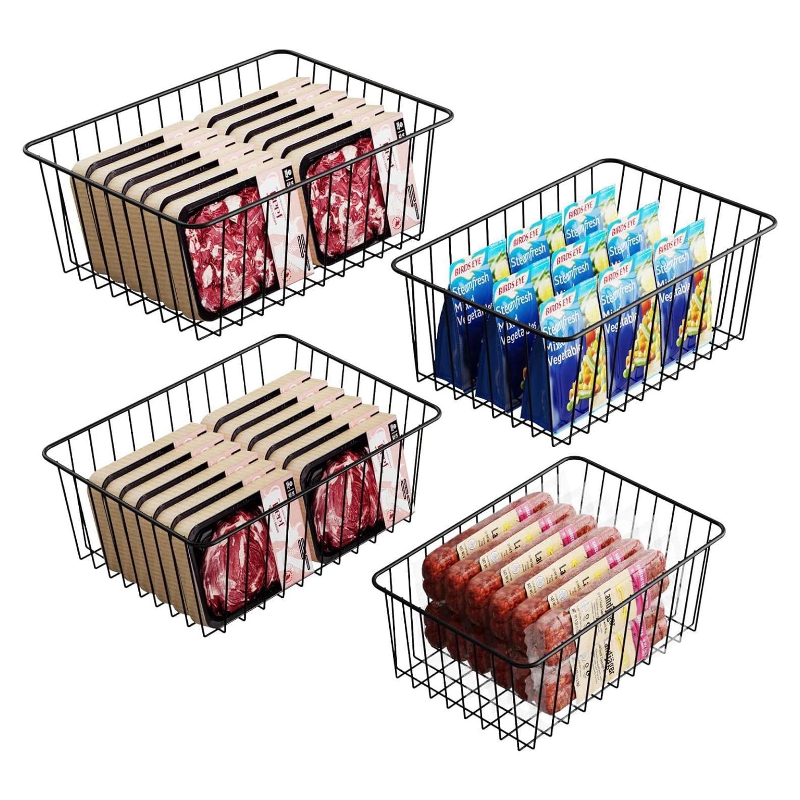 Cestas Organizadoras de Congelador Vertical iSPECLE - Paquete de 4