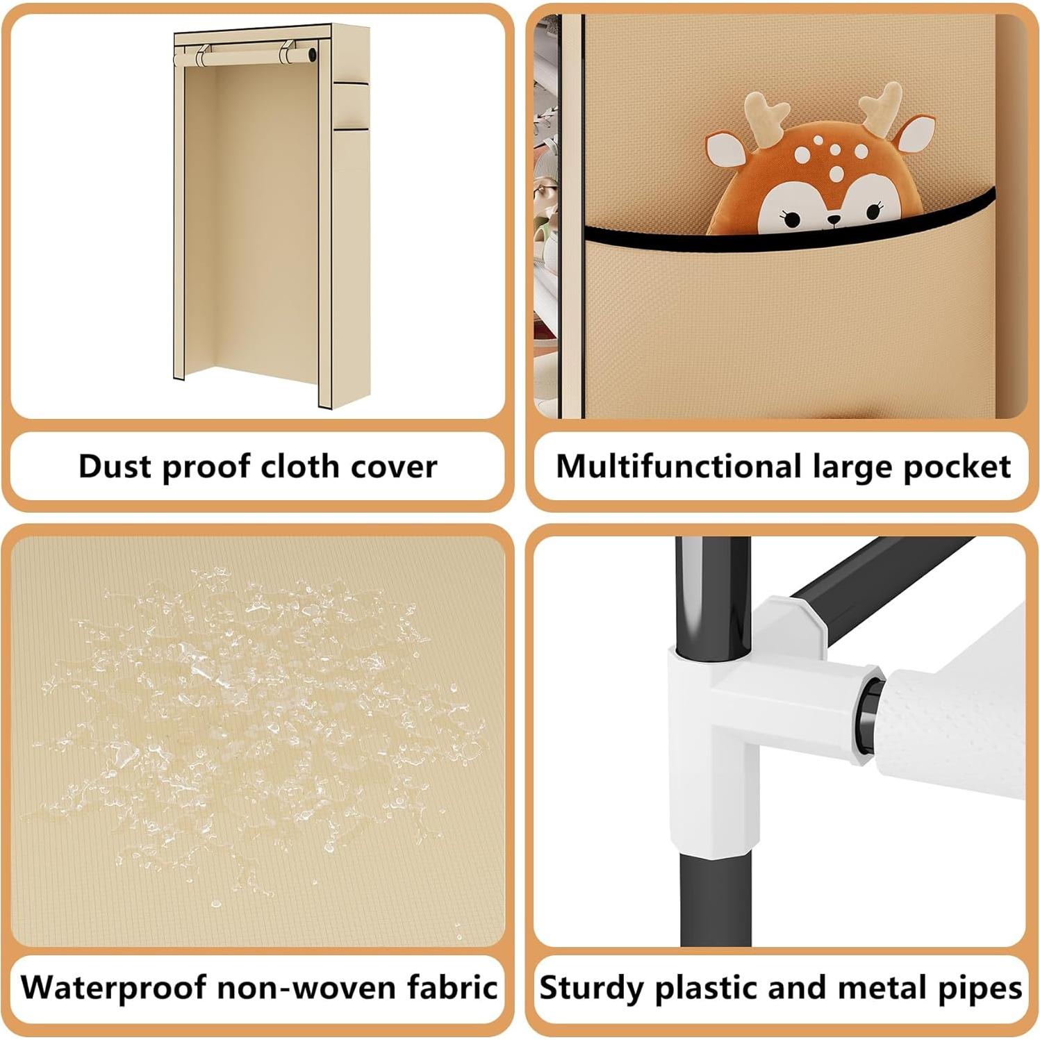 Estante Organizador de Zapatos 5 Niveles Laiensia Beige