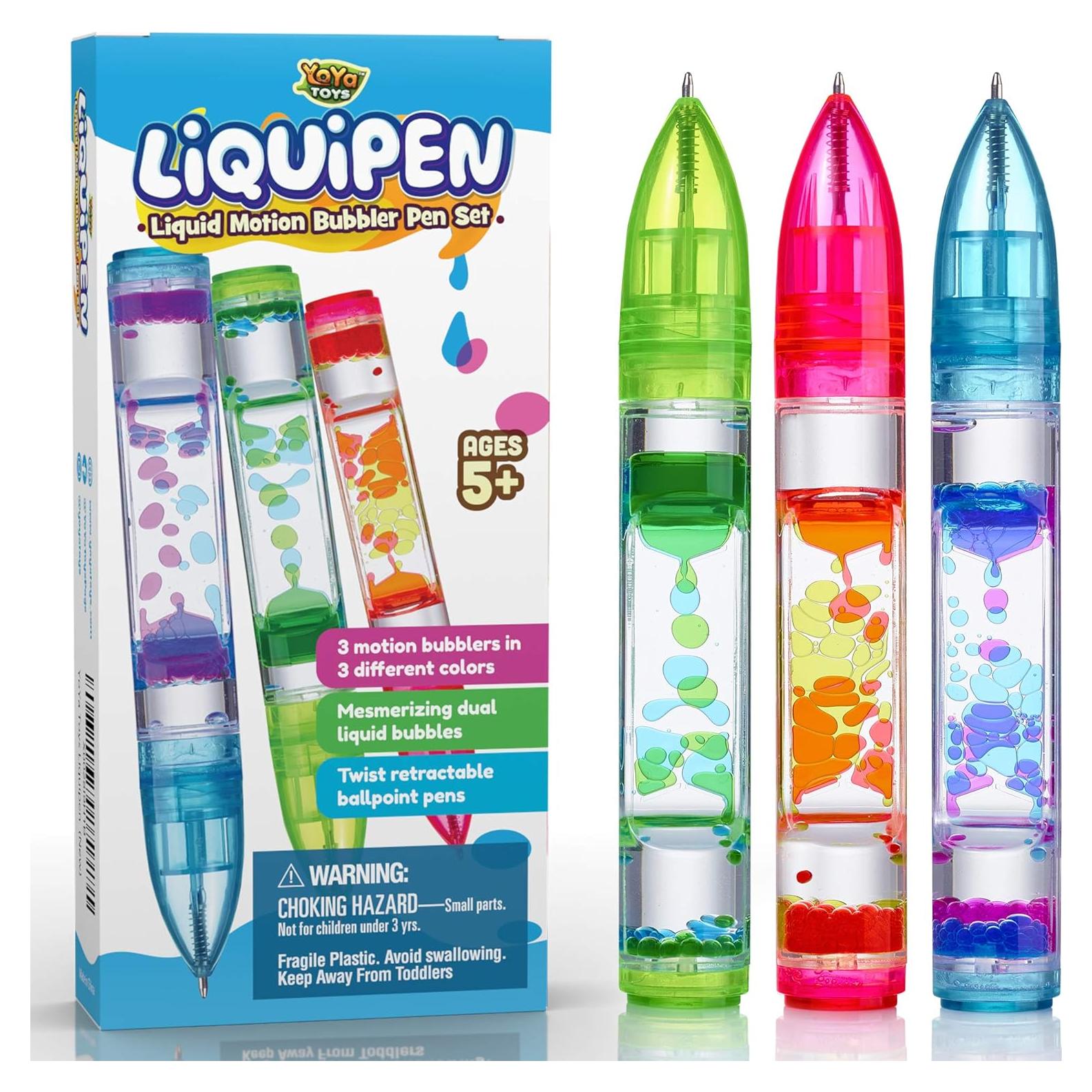 Bolígrafo Antiestrés YoYa Toys - Set de 3 Colores - Ideal para Niños y Adultos