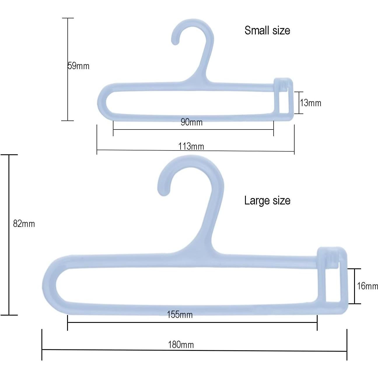 Perchas Pequeñas FCLNTLTT para Bufandas y Pantalones - 20 Unidades