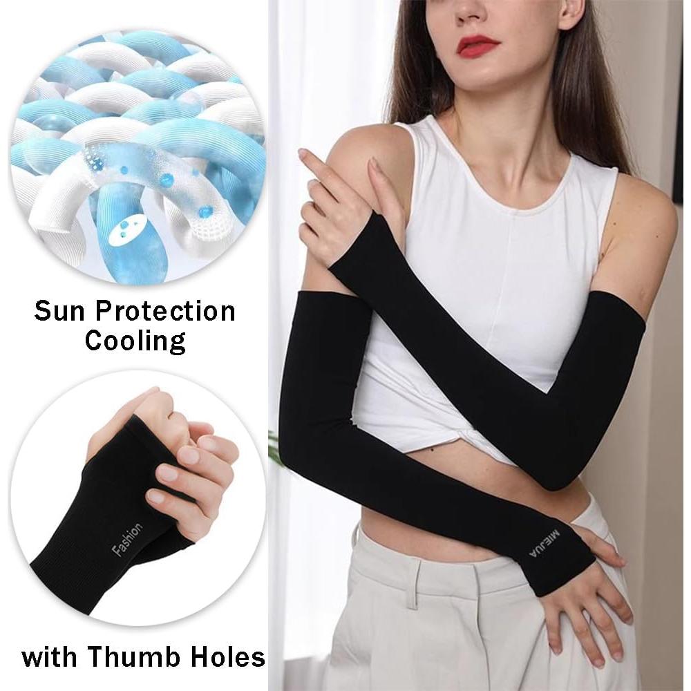 Conjunto de Protección Solar para Mujeres - Máscara, Mangas y Gafas