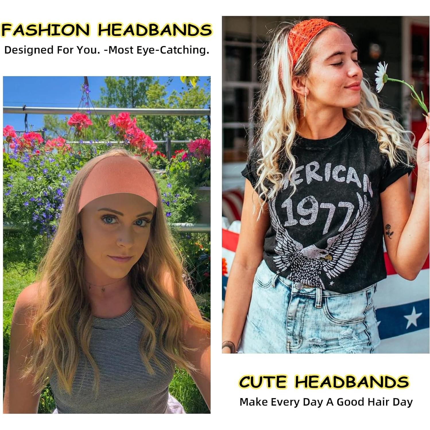 Diadema Antideslizante RITOPER para Mujeres - 12 Bandas de Yoga