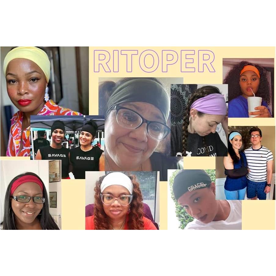 Diadema RITOPER para Ejercicio Mujer, Banda Elástica Antideslizante