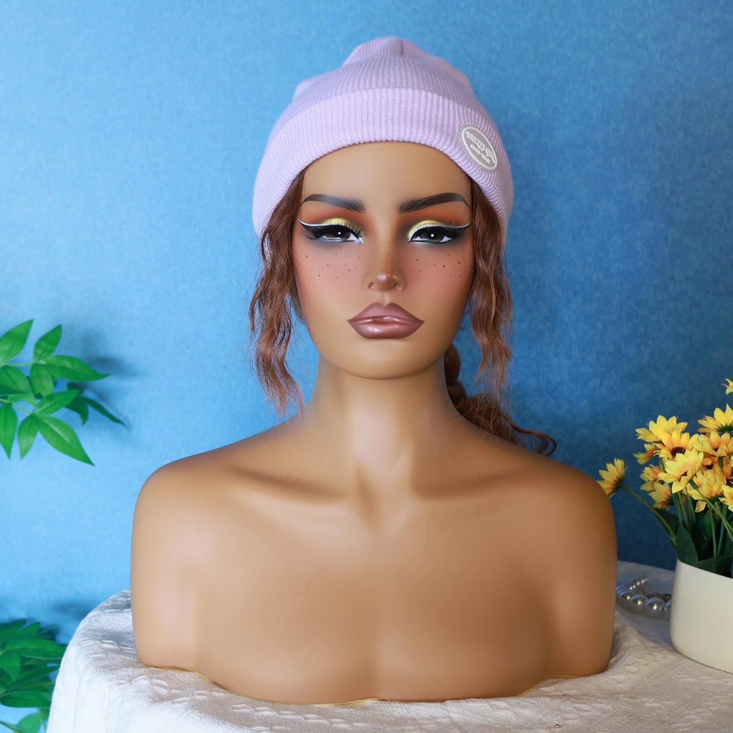 Cabeza de Maniquí L7 para Exhibición de Pelucas - Rojo