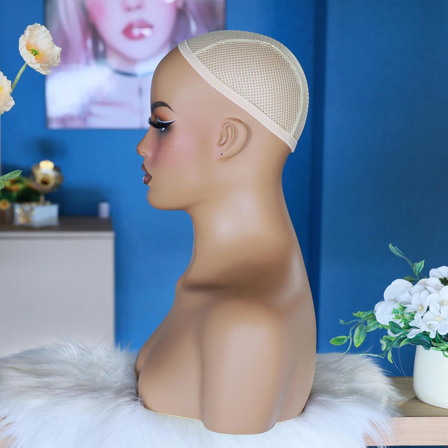 Cabeza de Maniquí L7 para Exhibición de Pelucas - Rojo