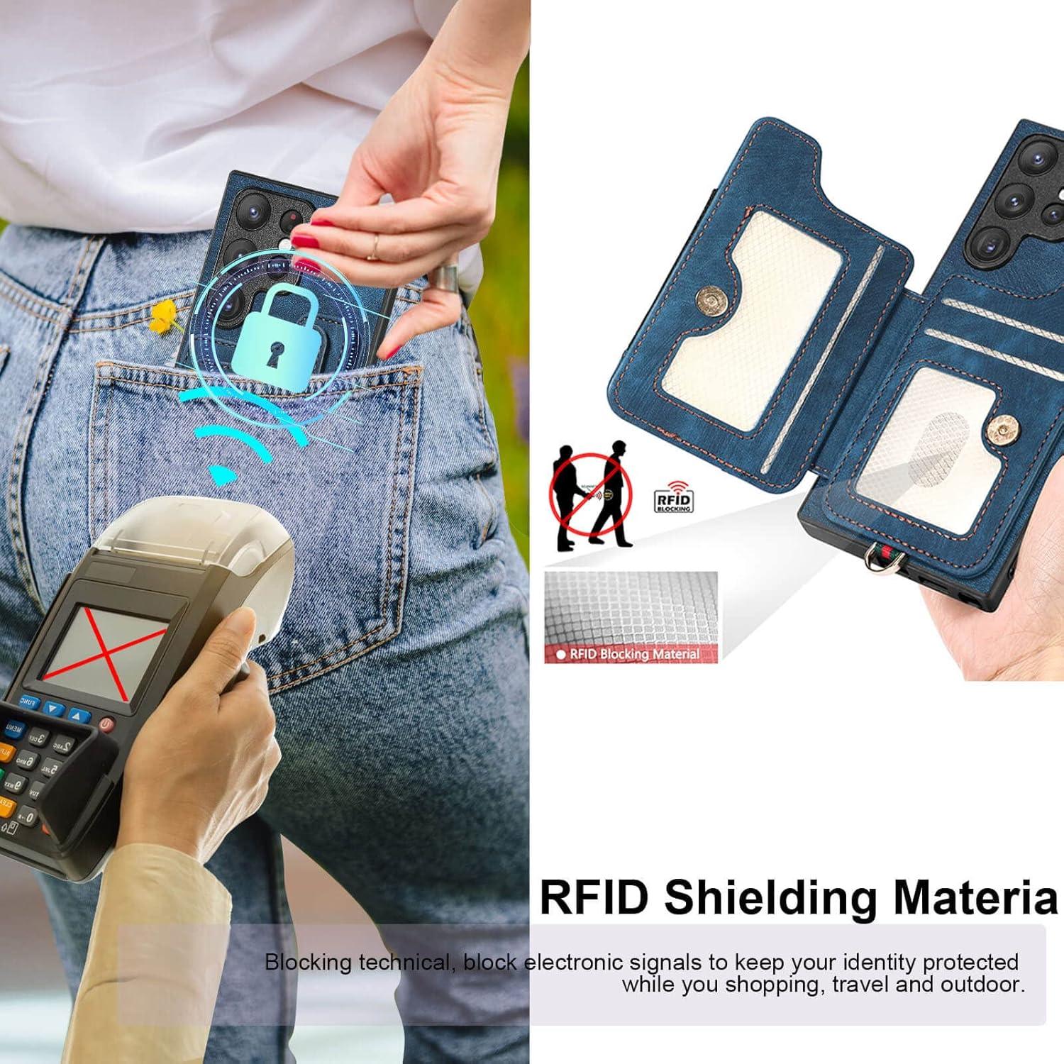 Funda JanCalm para Samsung Galaxy S22 Ultra - Soporte Anillo RFID