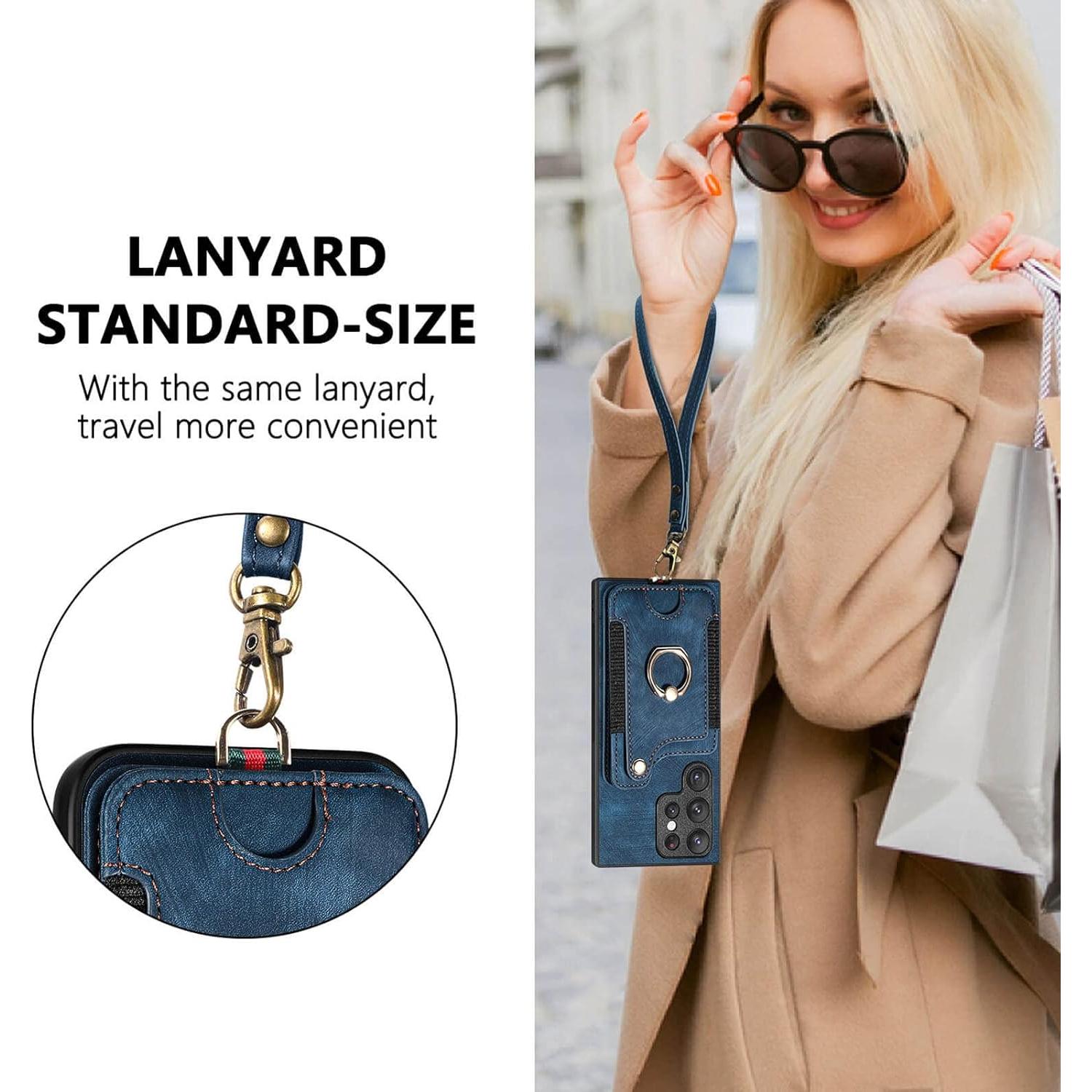 Funda JanCalm para Samsung Galaxy S22 Ultra - Soporte Anillo RFID