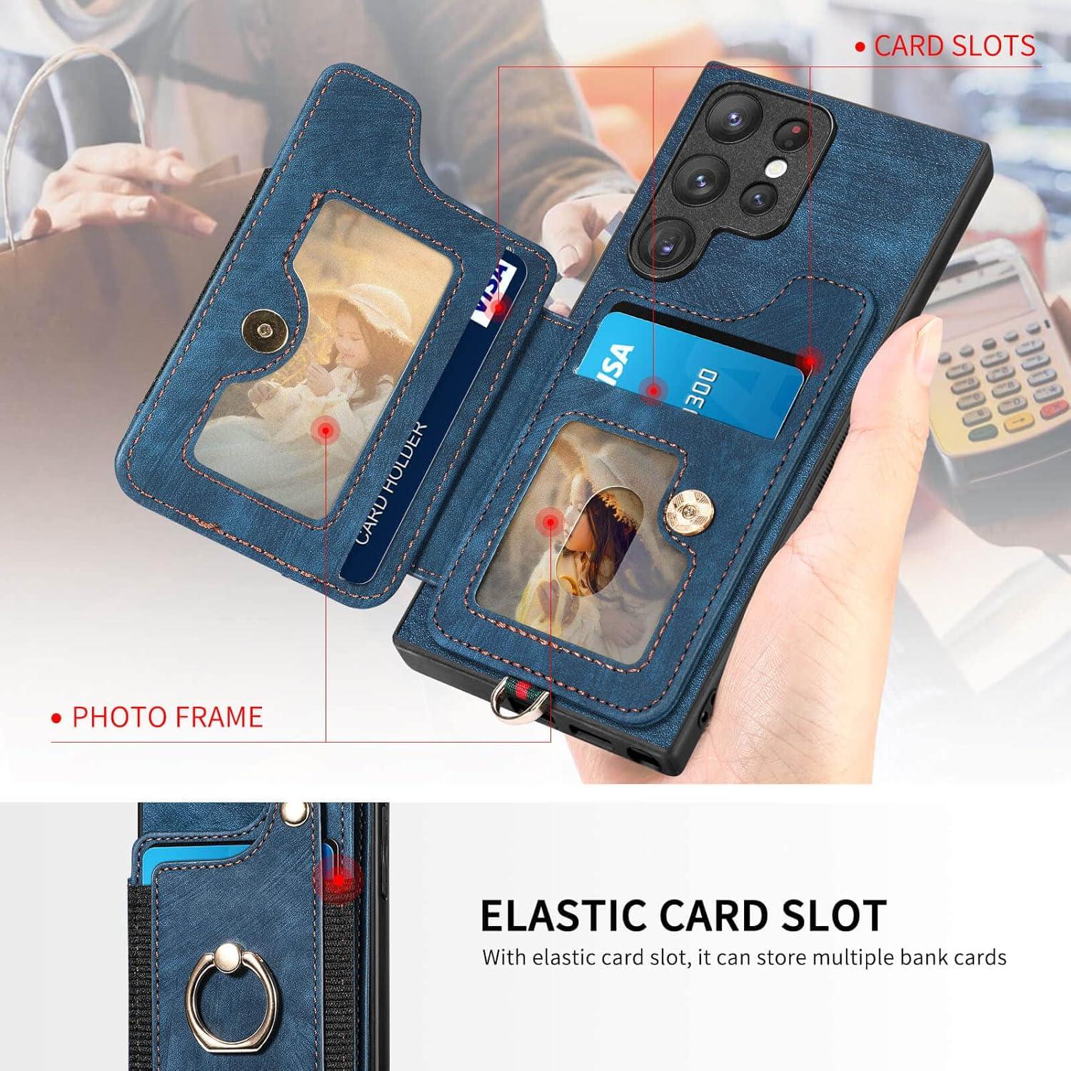 Funda JanCalm para Samsung Galaxy S22 Ultra - Soporte Anillo RFID