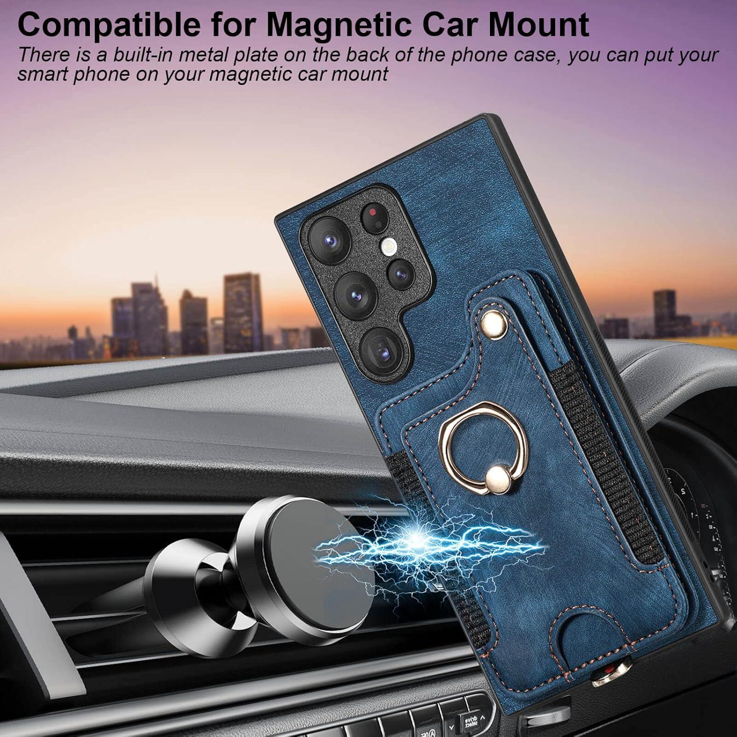 Funda JanCalm para Samsung Galaxy S22 Ultra - Soporte Anillo RFID