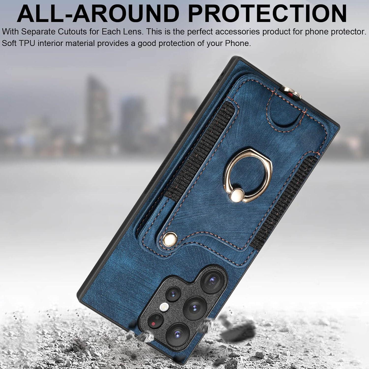Funda JanCalm para Samsung Galaxy S22 Ultra - Soporte Anillo RFID