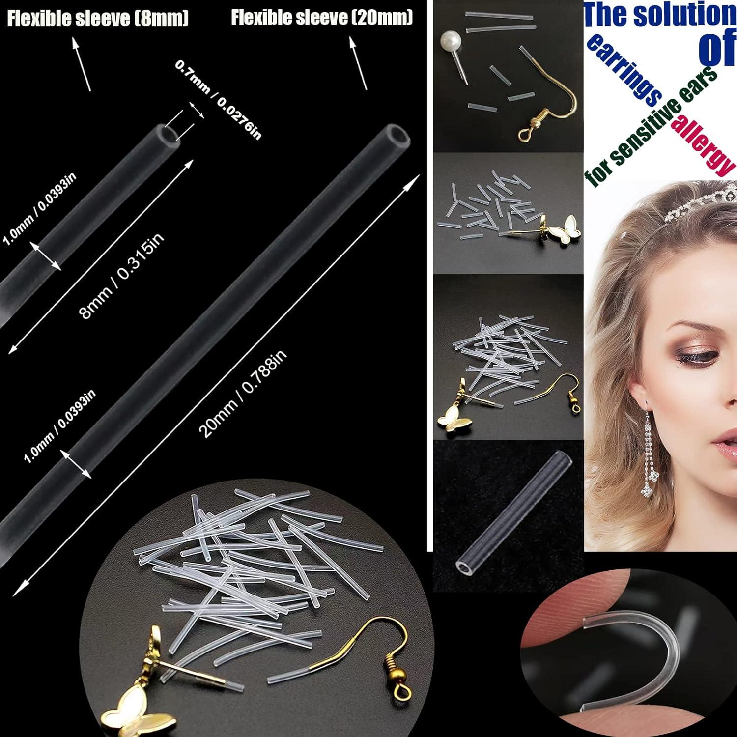 60 Piezas Mangas y Protectores de Aretes Silicona OwlkOrmy