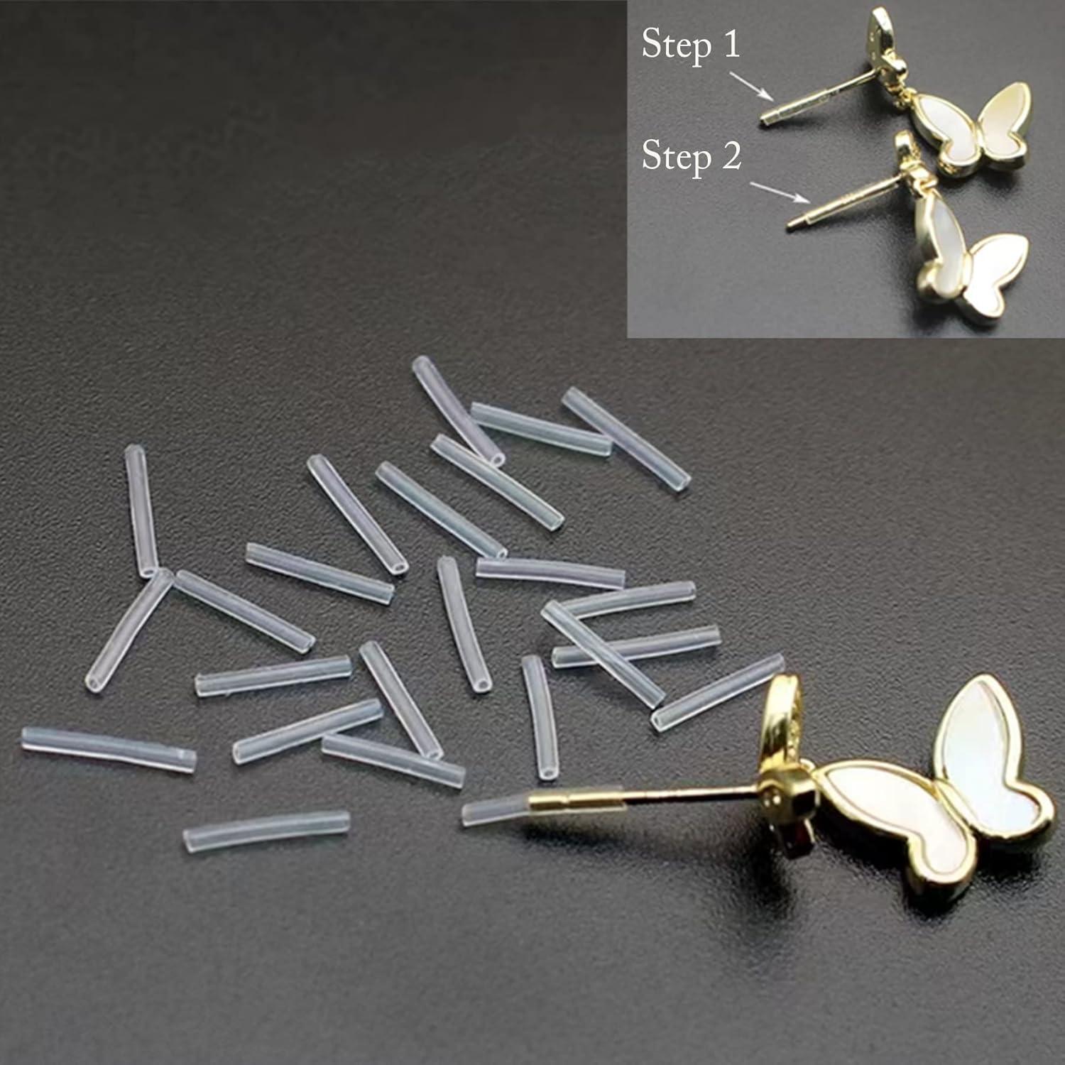 60 Piezas Mangas y Protectores de Aretes Silicona OwlkOrmy