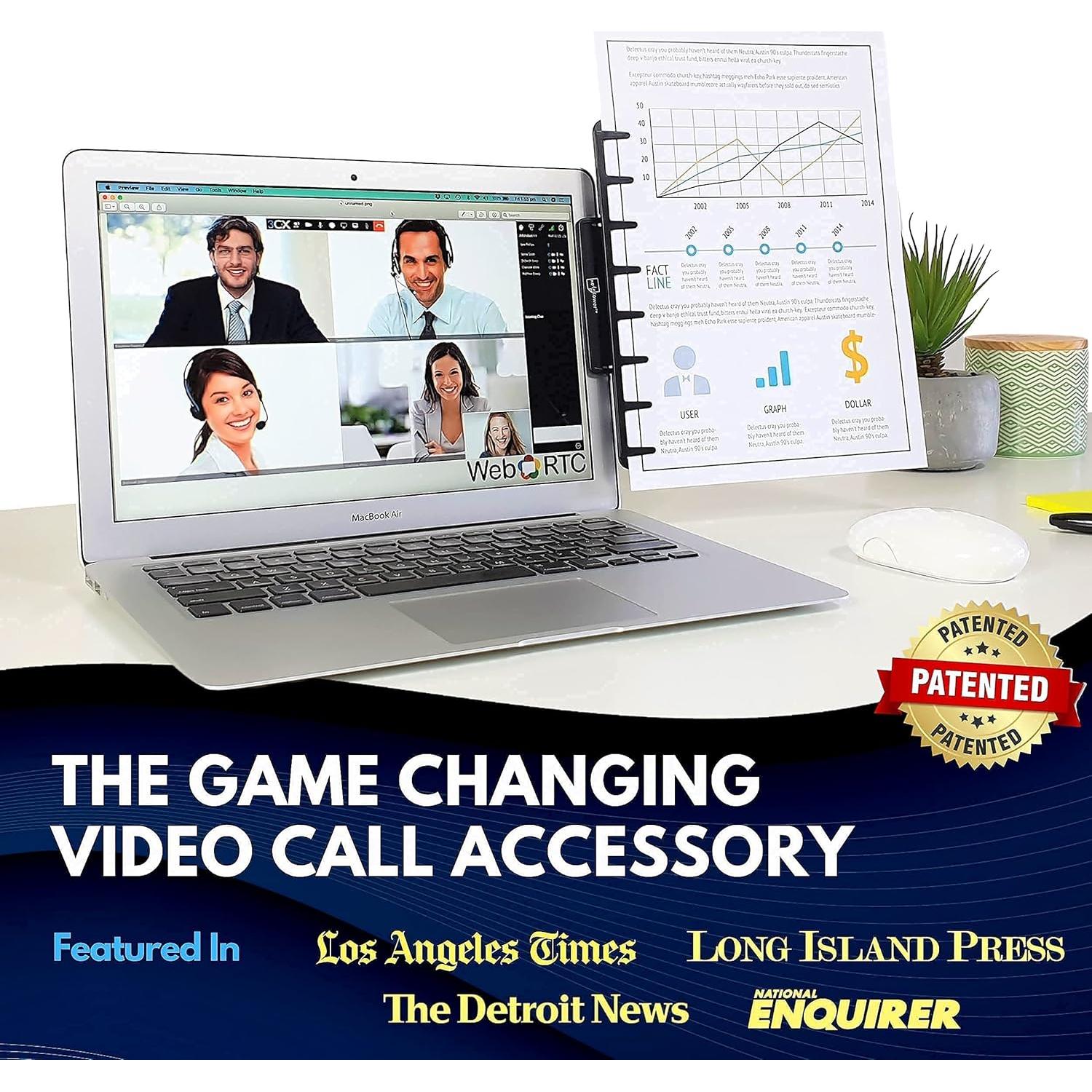 Soporte de Documentos Note Tower para Monitor y Laptop - Negro