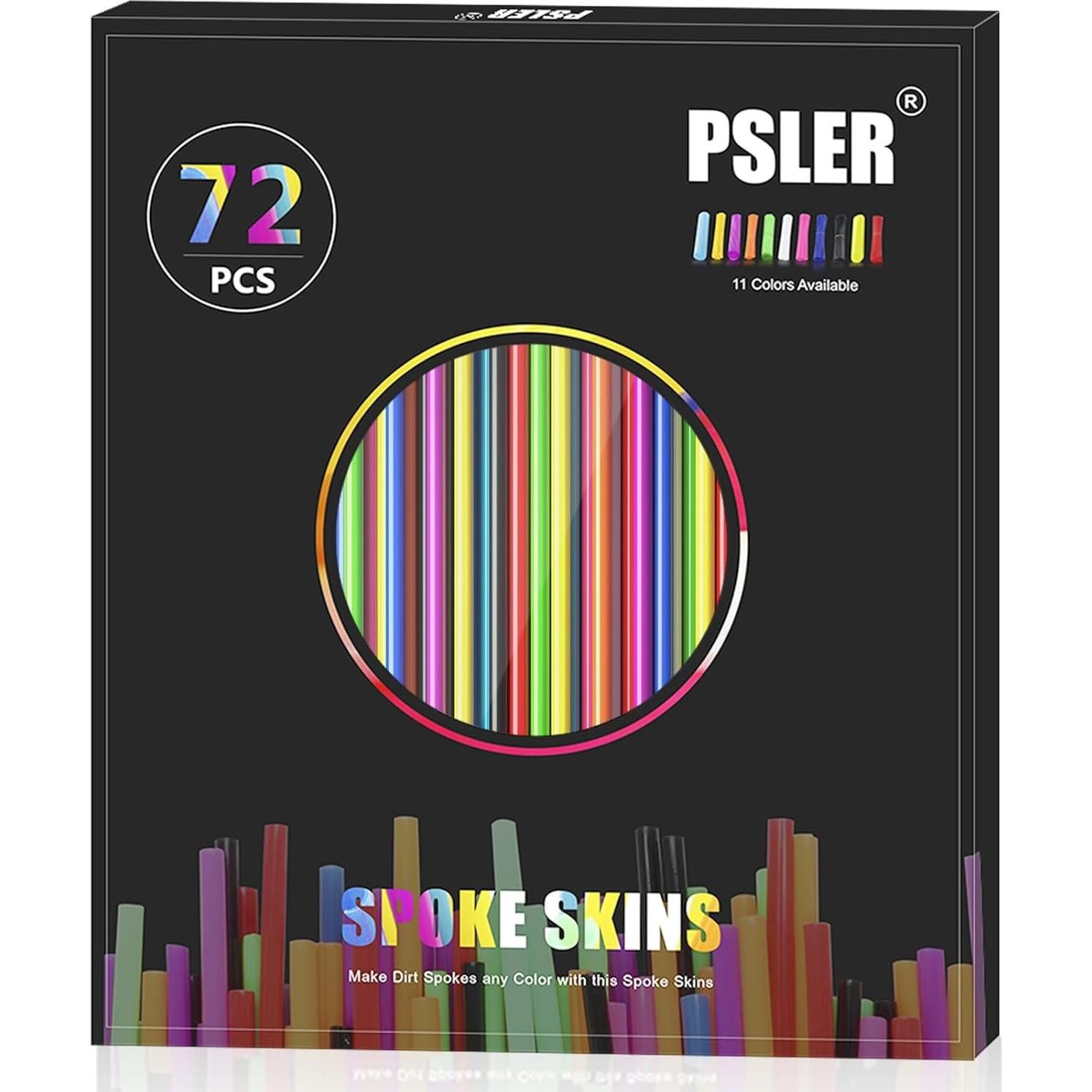 Cubiertas de Radios Decorativas PSLER 72 PCS para Motocicletas