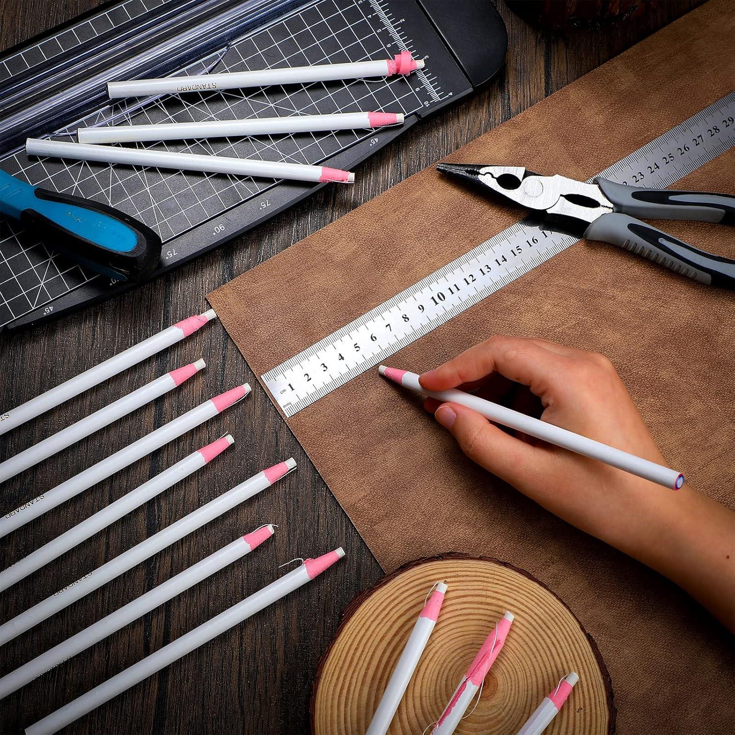 Marcadores de Cera Tinlade 36 Piezas Blancos para Madera y Metal