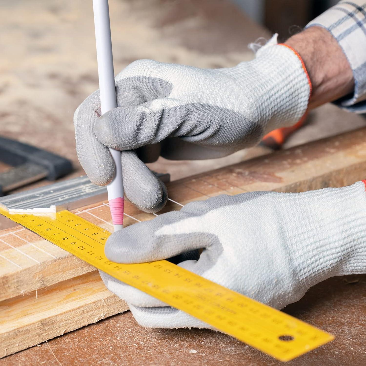 Marcadores de Cera Tinlade 36 Piezas Blancos para Madera y Metal