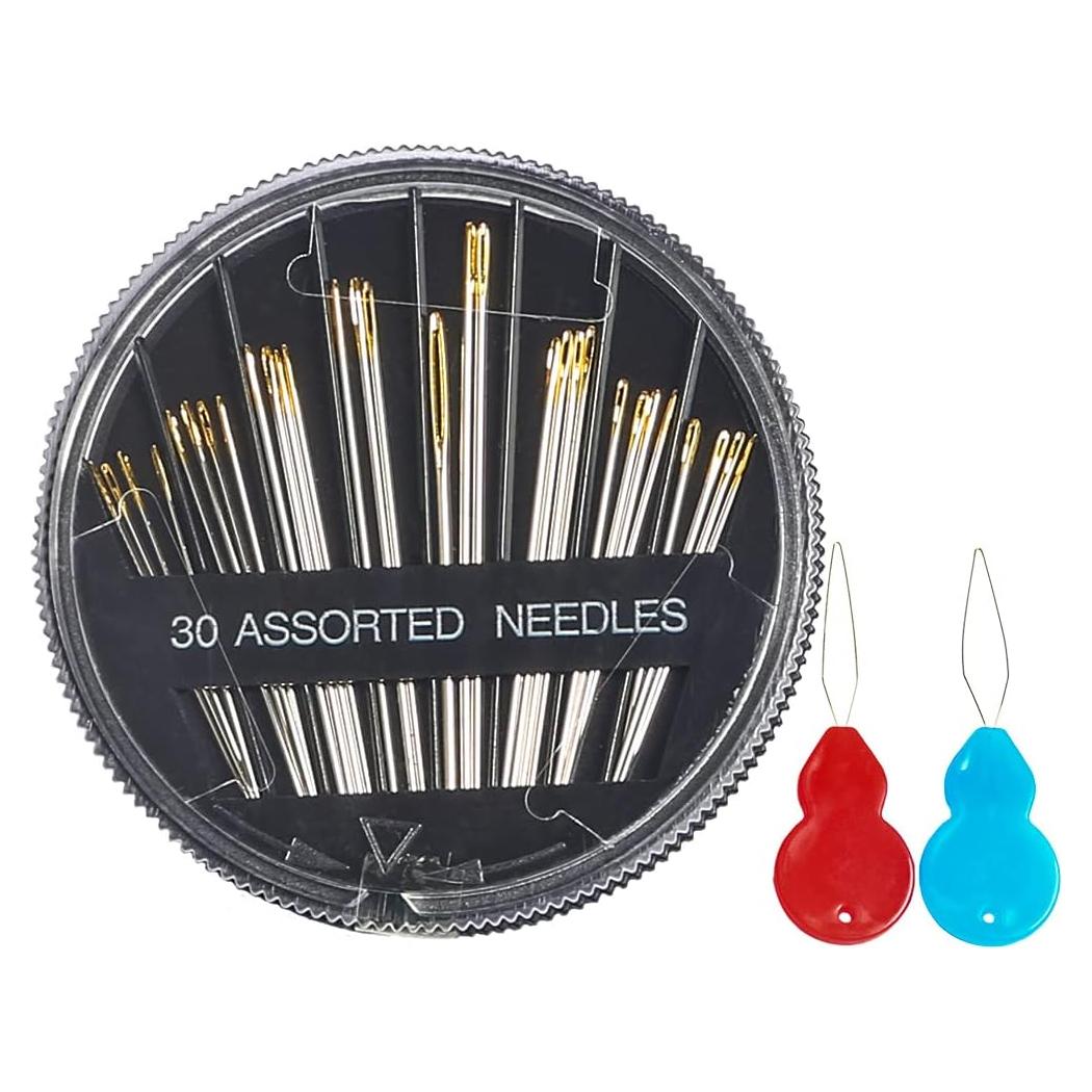 Kit de Agujas de Coser Eketirry 30 Piezas Acero Inoxidable