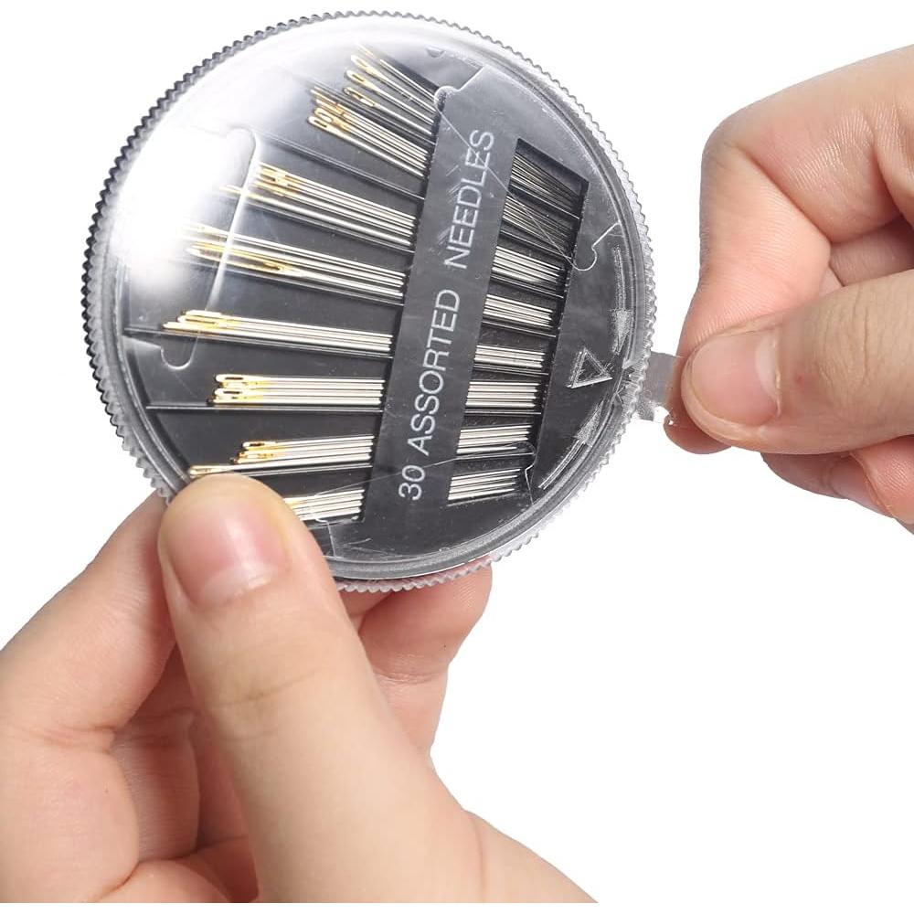 Kit de Agujas de Coser Eketirry 30 Piezas Acero Inoxidable