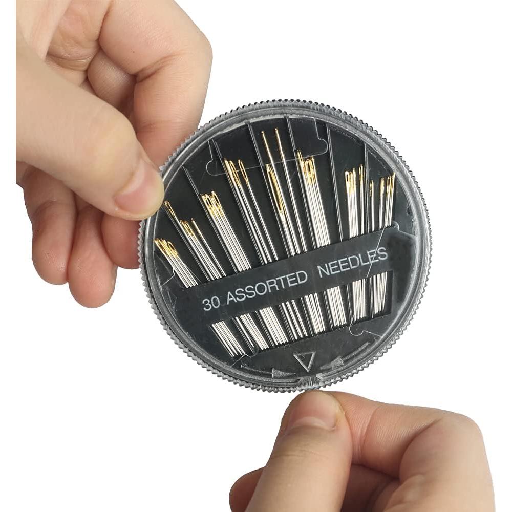 Kit de Agujas de Coser Eketirry 30 Piezas Acero Inoxidable