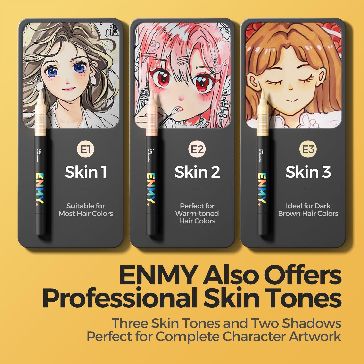 Marcadores Acrílicos Líquidos ENMY 36 Colores para Manualidades