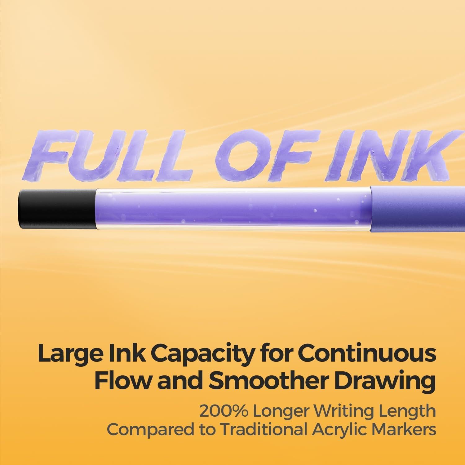 Marcadores Acrílicos Líquidos ENMY 36 Colores para Manualidades