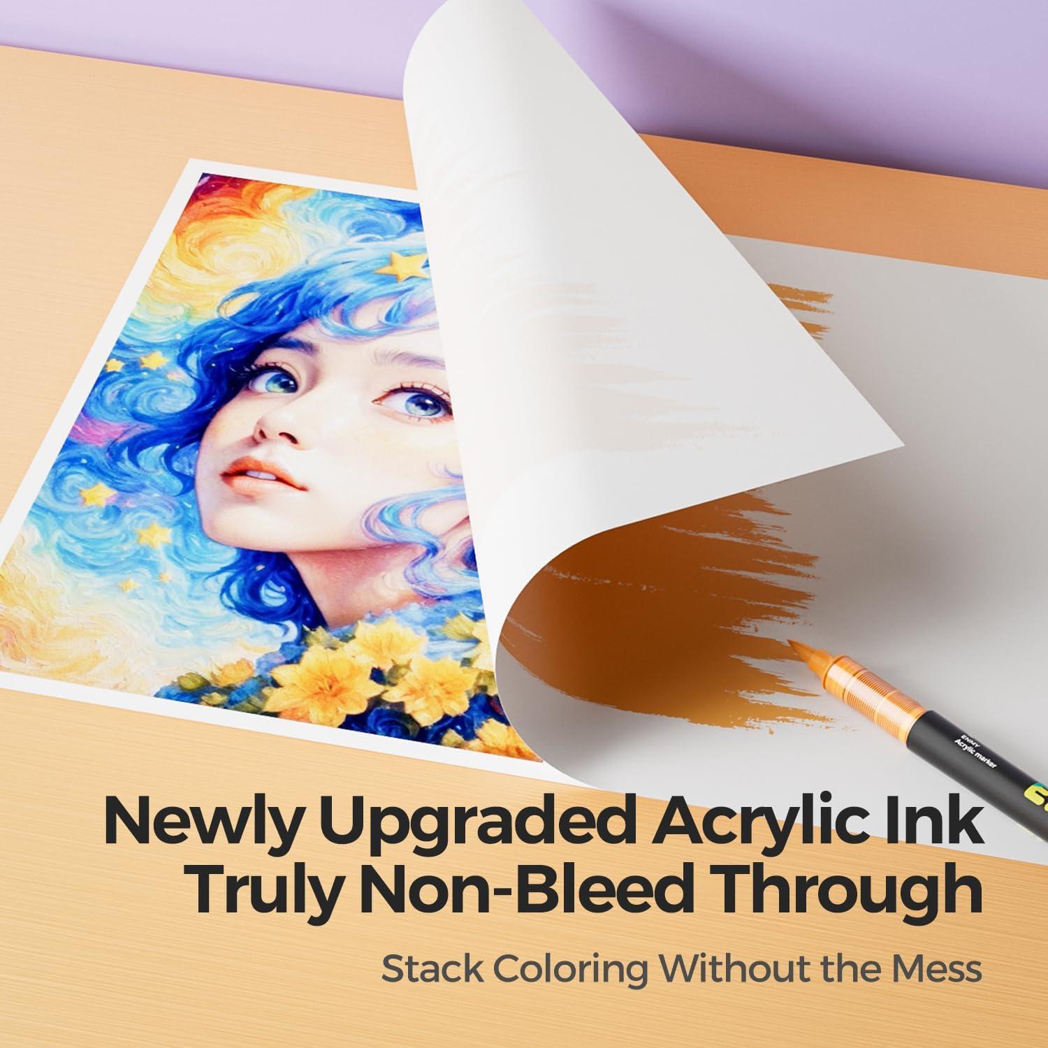 Marcadores Acrílicos Líquidos ENMY 36 Colores para Manualidades