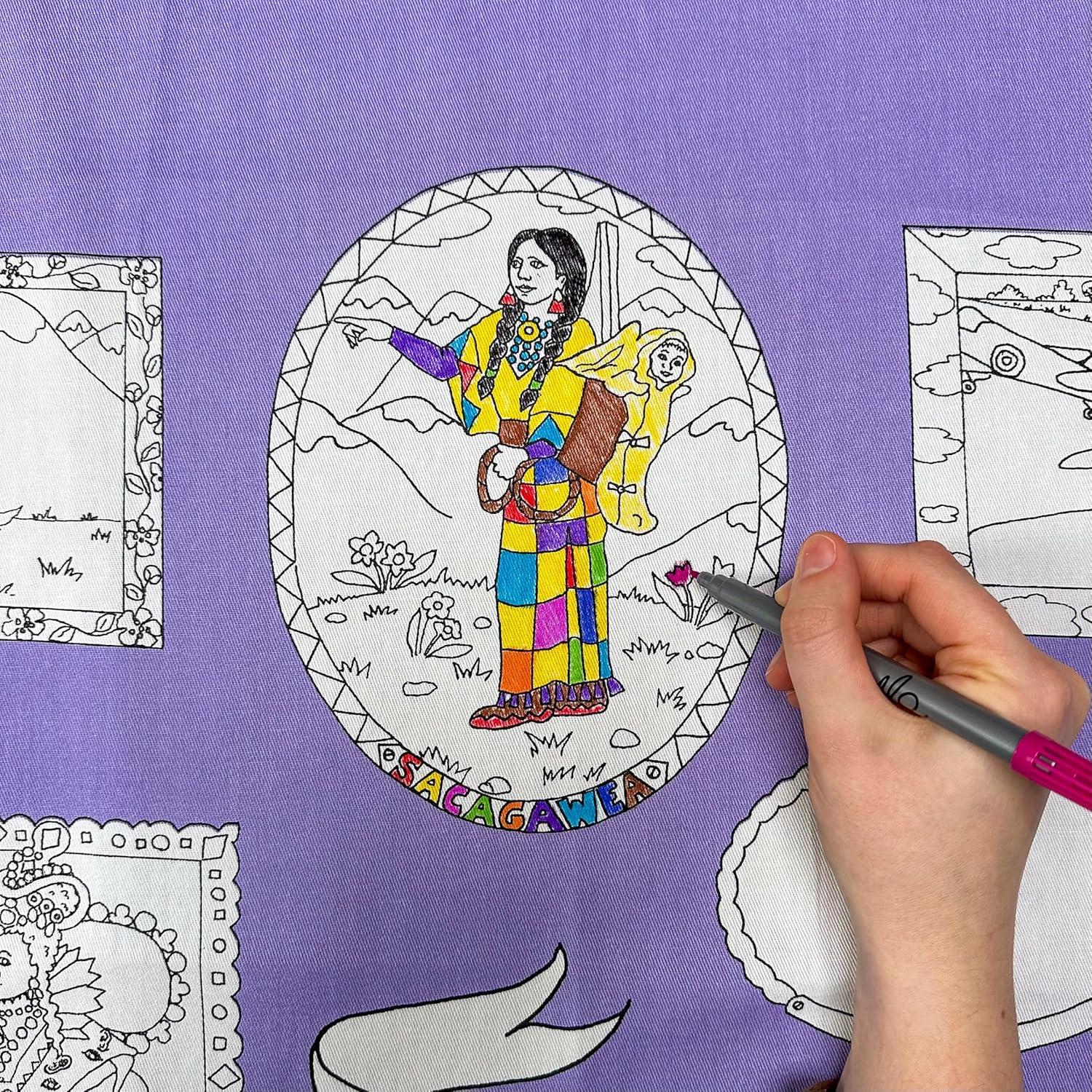 Mantel para Colorear Reutilizable eatsleepdoodle 127x84cm