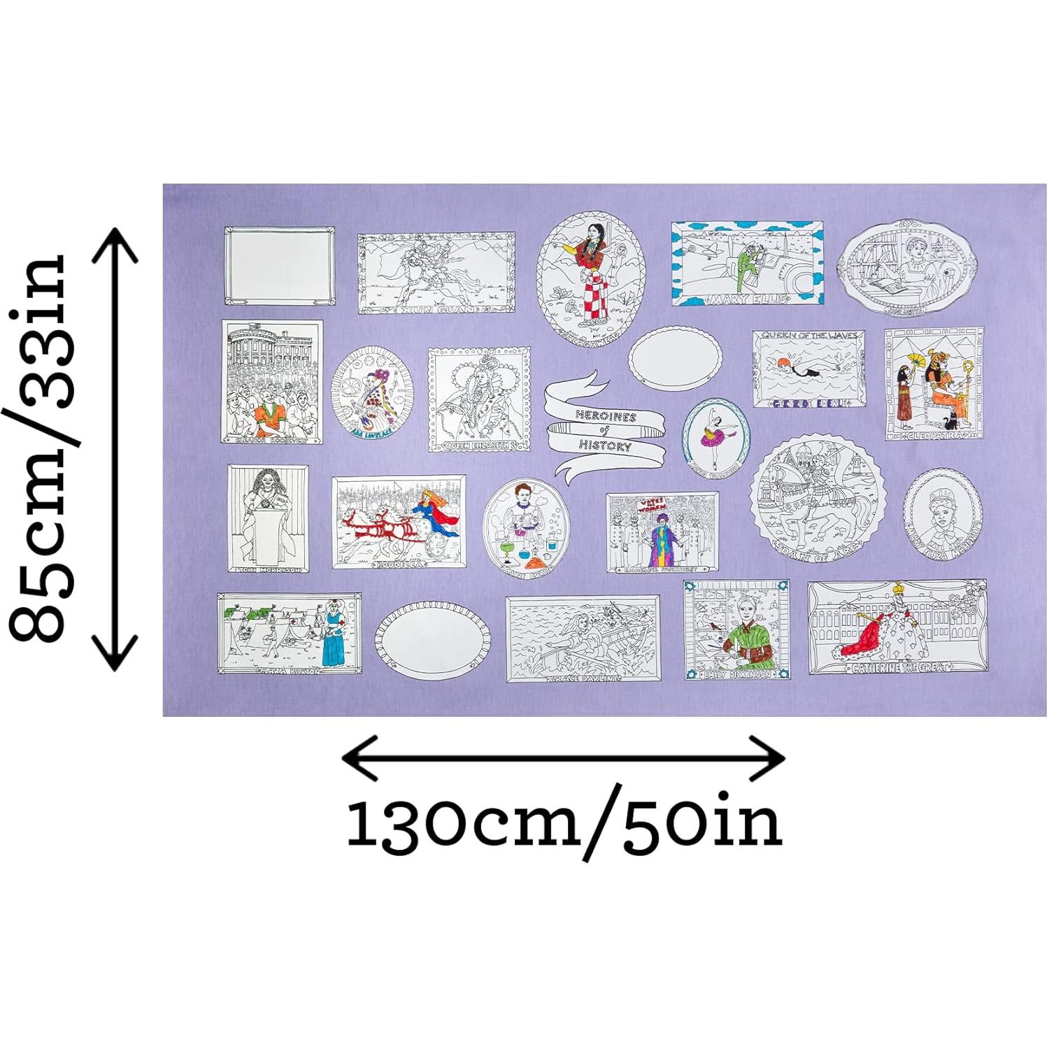 Mantel para Colorear Reutilizable eatsleepdoodle 127x84cm