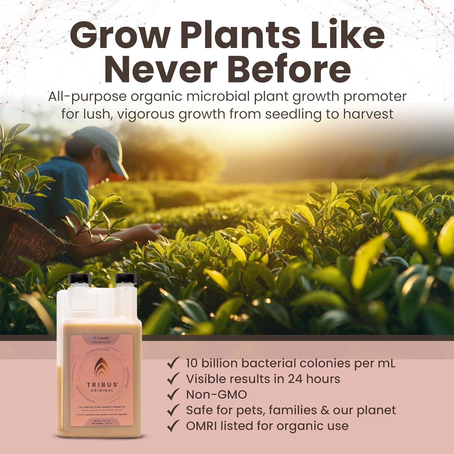 Inoculante Microbiano Orgánico Impello Tribus 1 L - Acelerador de Raíces