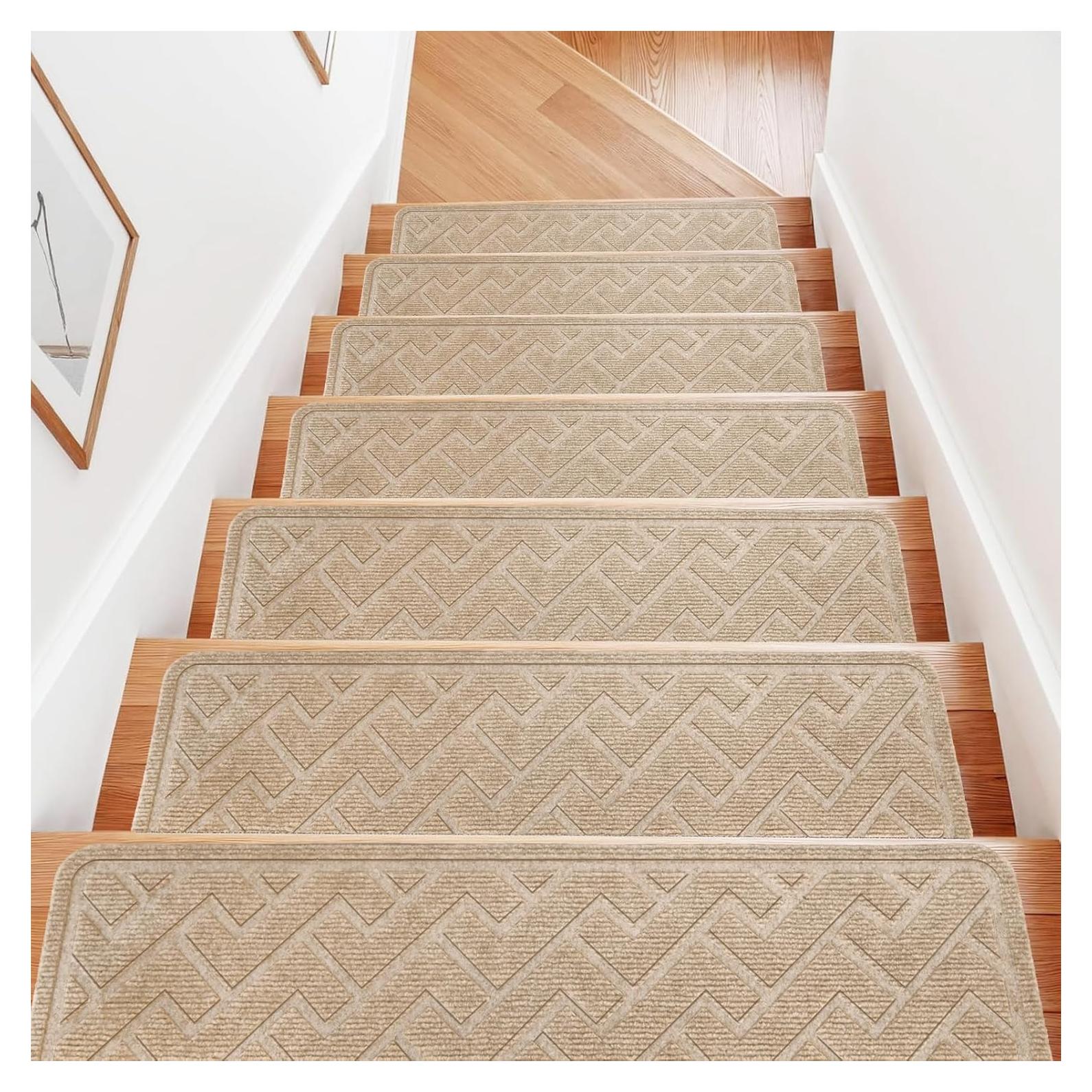 15 Pasamanos Antideslizantes Beige 20.32x76.2cm Dayacoco