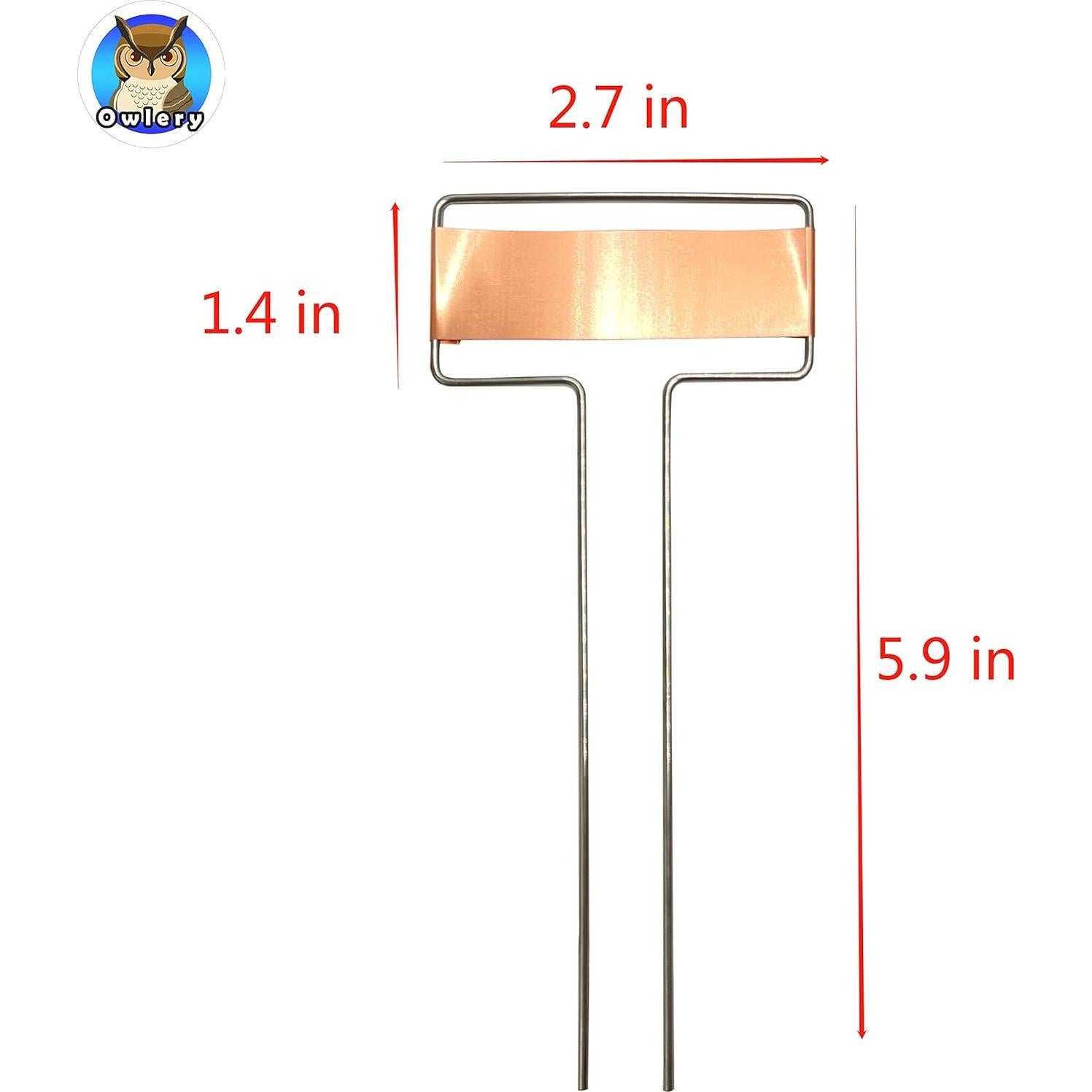 Etiquetas de Metal para Plantas Owlery - Reutilizables 5x6.6 cm