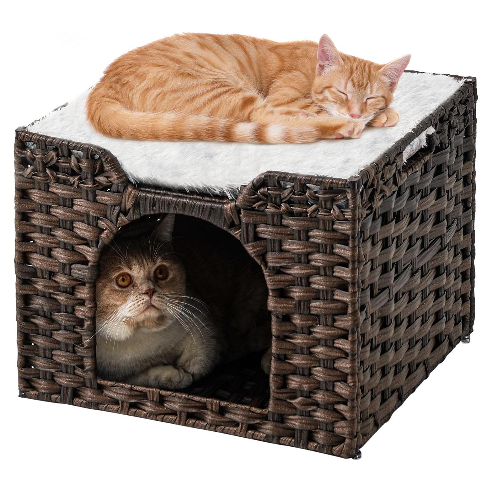 Cama para Gatos SETVSON Mediana Marrón 42x41.6x33.5 cm