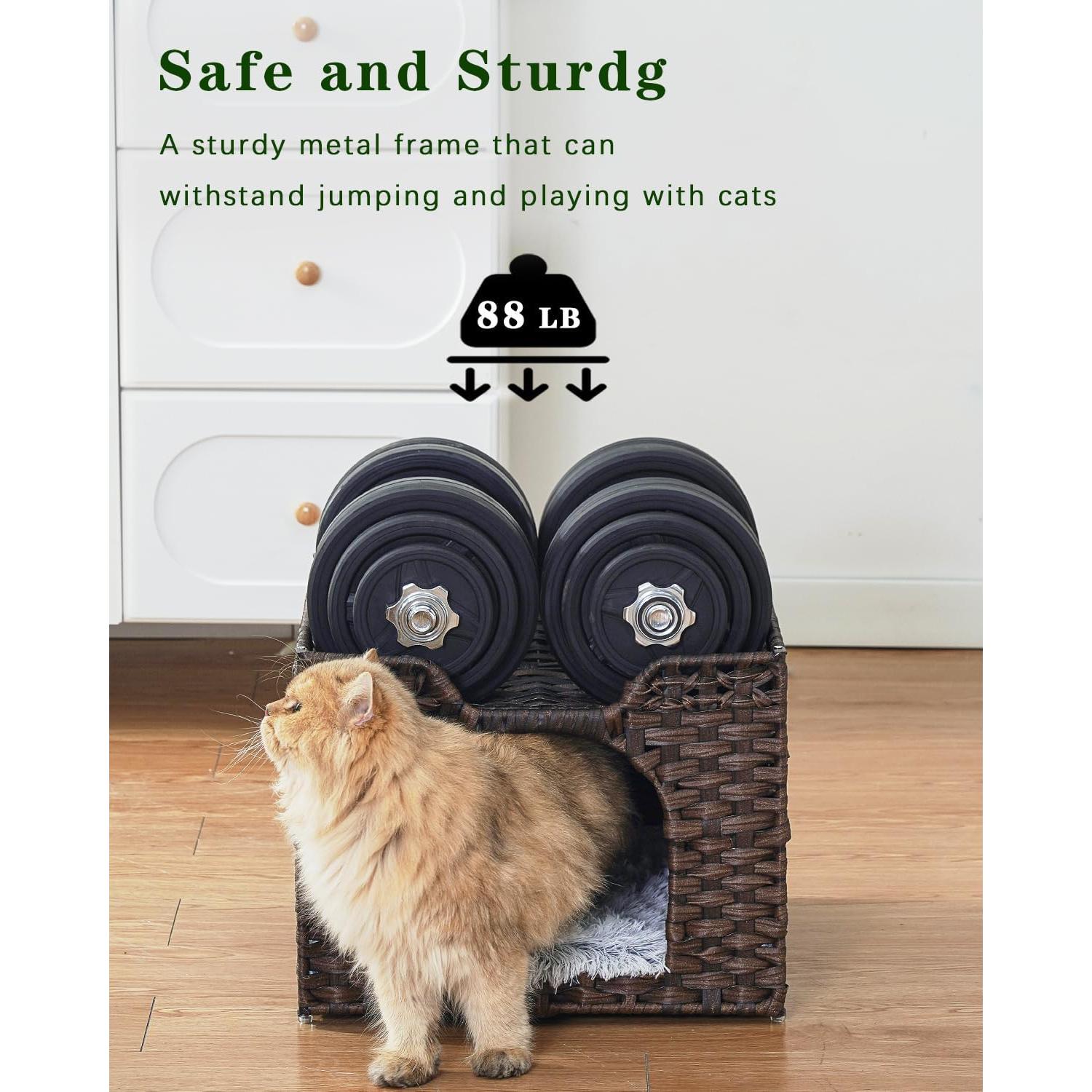 Cama para Gatos SETVSON Mediana Marrón 42x41.6x33.5 cm