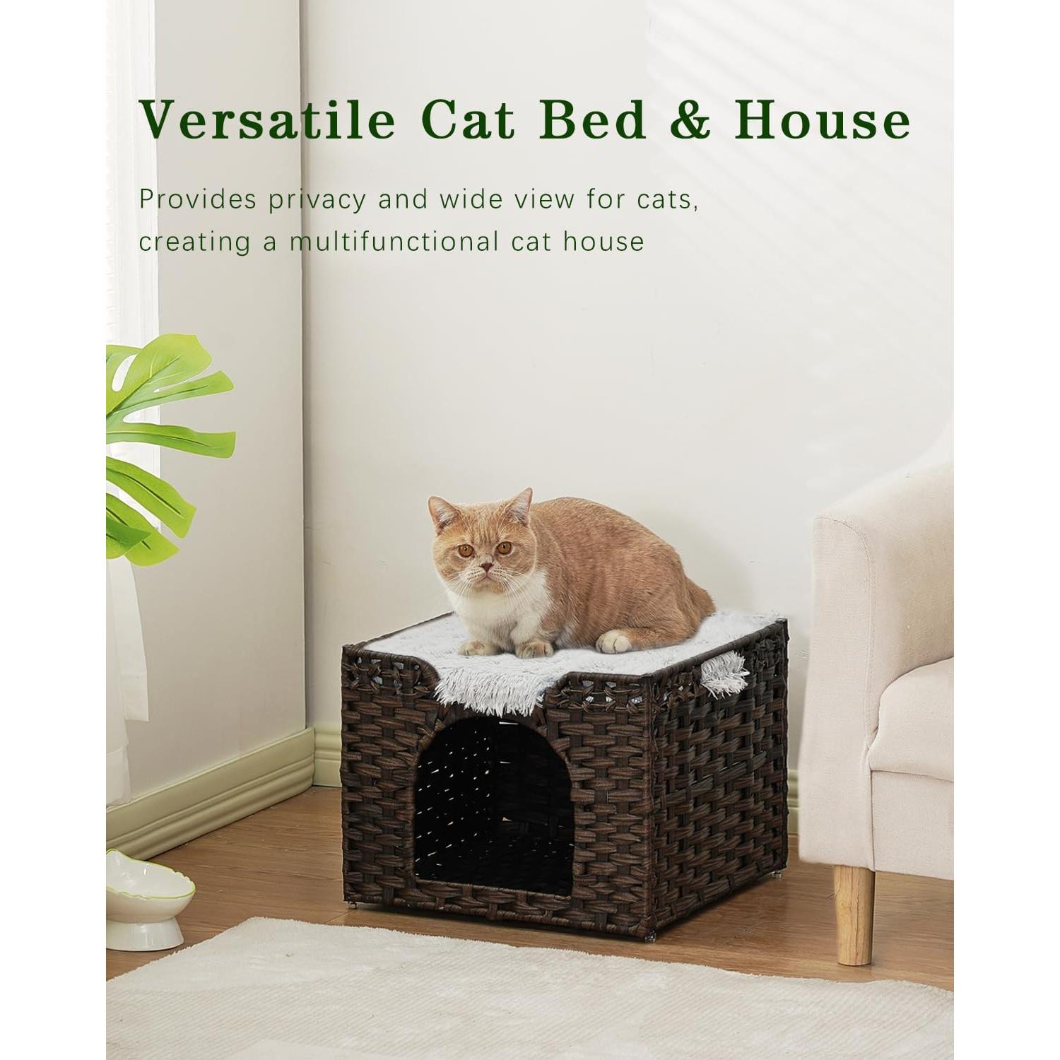 Cama para Gatos SETVSON Mediana Marrón 42x41.6x33.5 cm