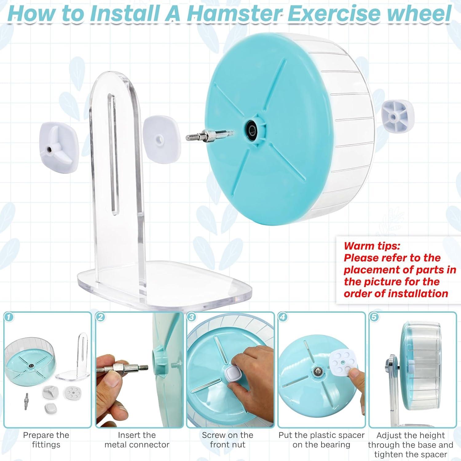Rueda de Ejercicio para Hámster Kathson 20 cm Silenciosa