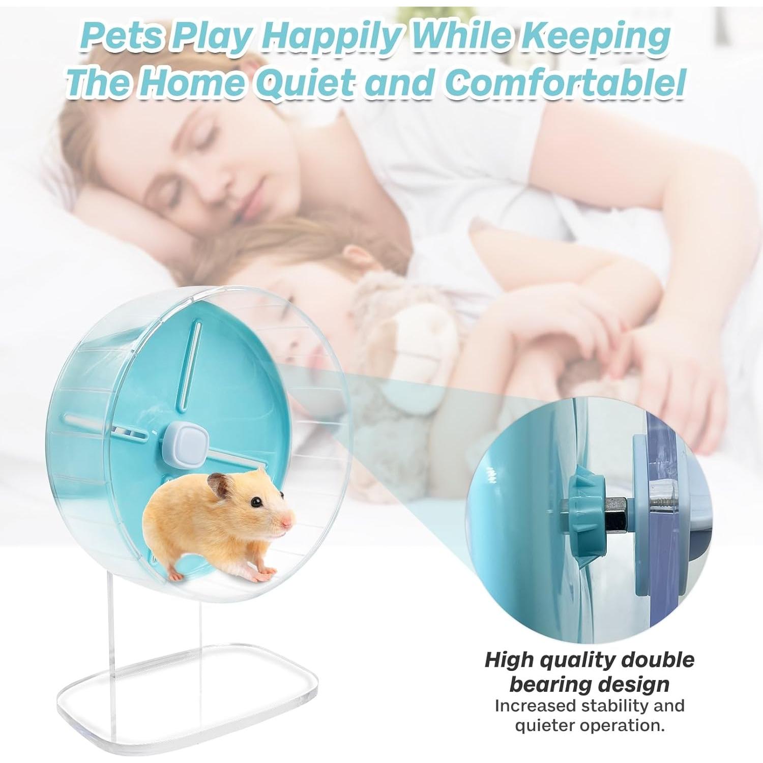 Rueda de Ejercicio para Hámster Kathson 20 cm Silenciosa