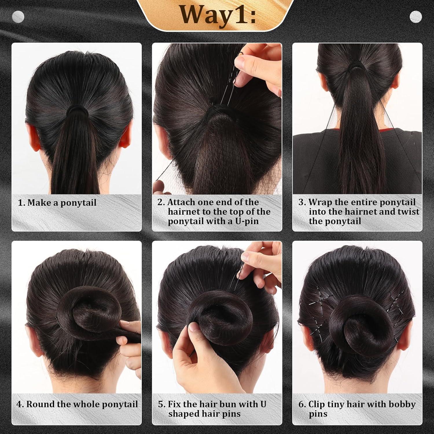 Kit de Accesorios para Cabello YGQQOY - 100 Pinzas, 50 Bandas, 8 Redes