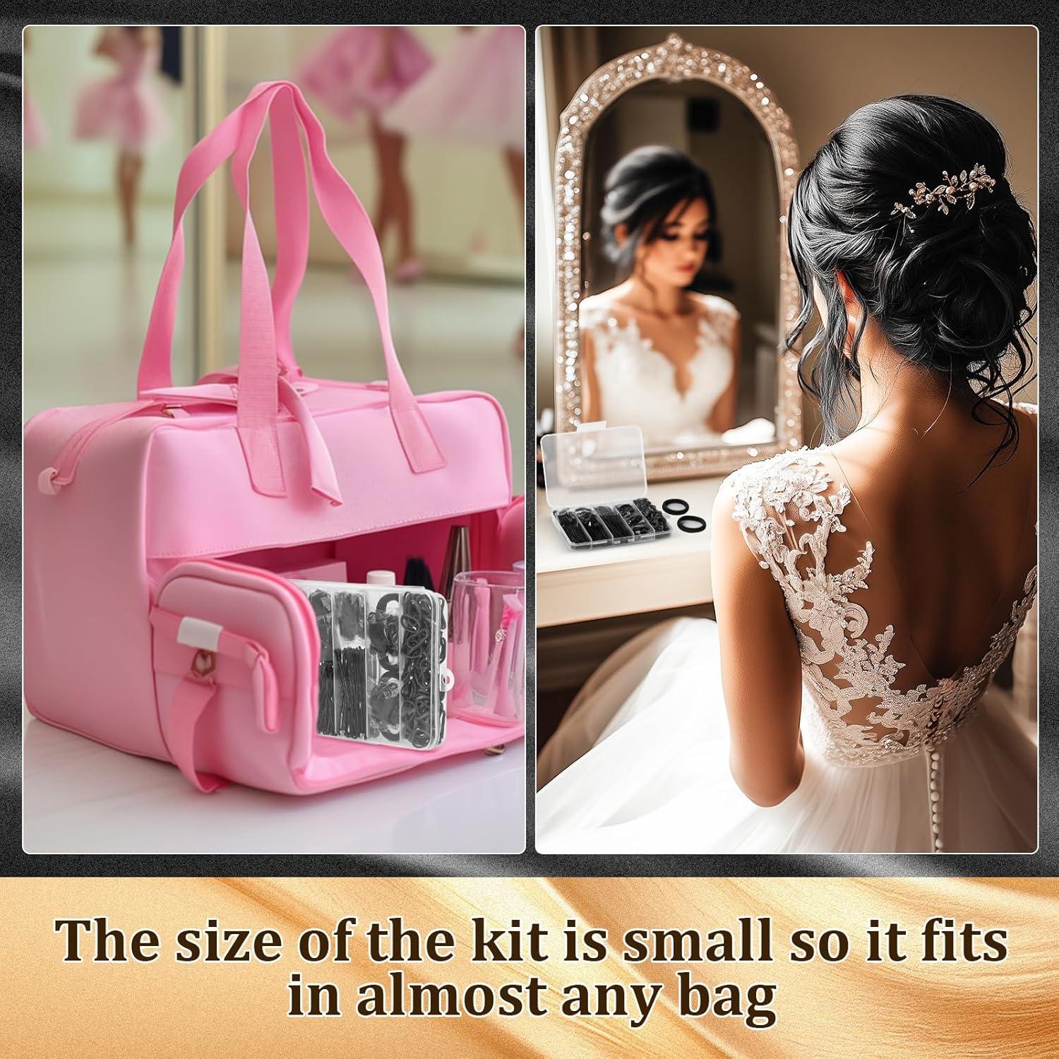 Kit de Accesorios para Cabello YGQQOY - 100 Pinzas, 50 Bandas, 8 Redes