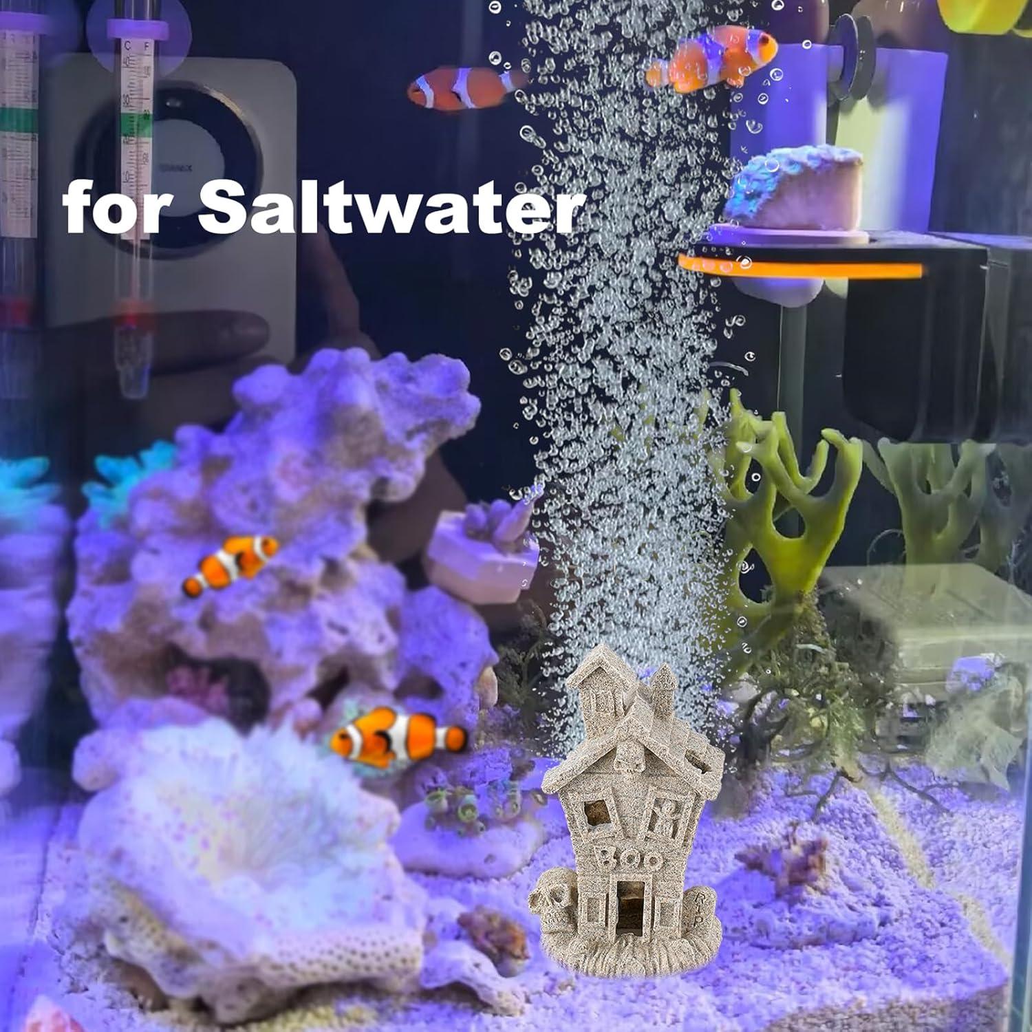 Casa Embrujada Acuario Carefree Fish 10.9x7.1x14cm Halloween