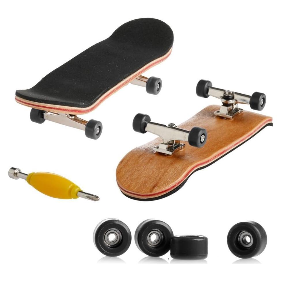 Fingerboard Profesional Lottoyday de Madera de Arce 10cm Negro