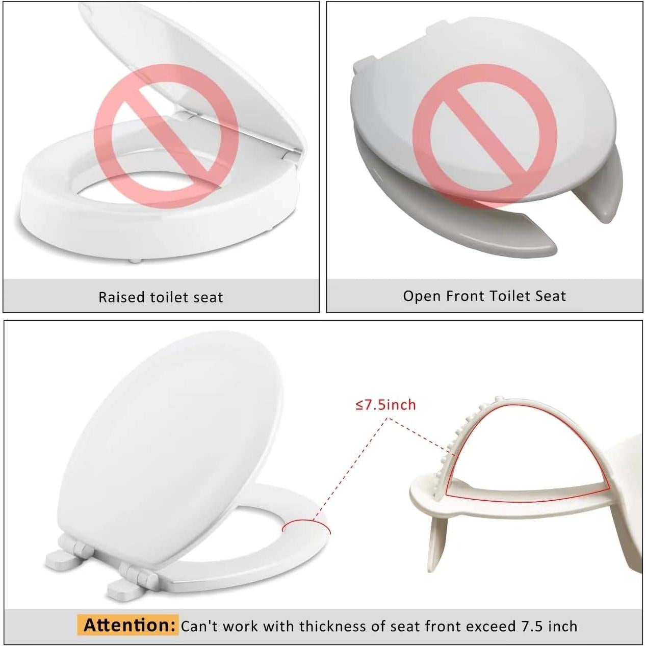 Deflector Universal de Orina TPE Blanco para Inodoro 1 pieza