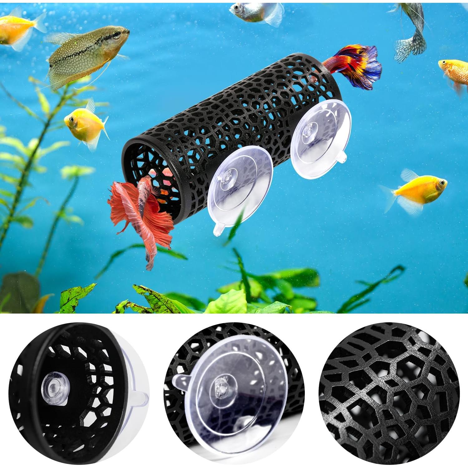 Túnel para Peces Betta Abizoo Negro - Cueva Hueca 10cm