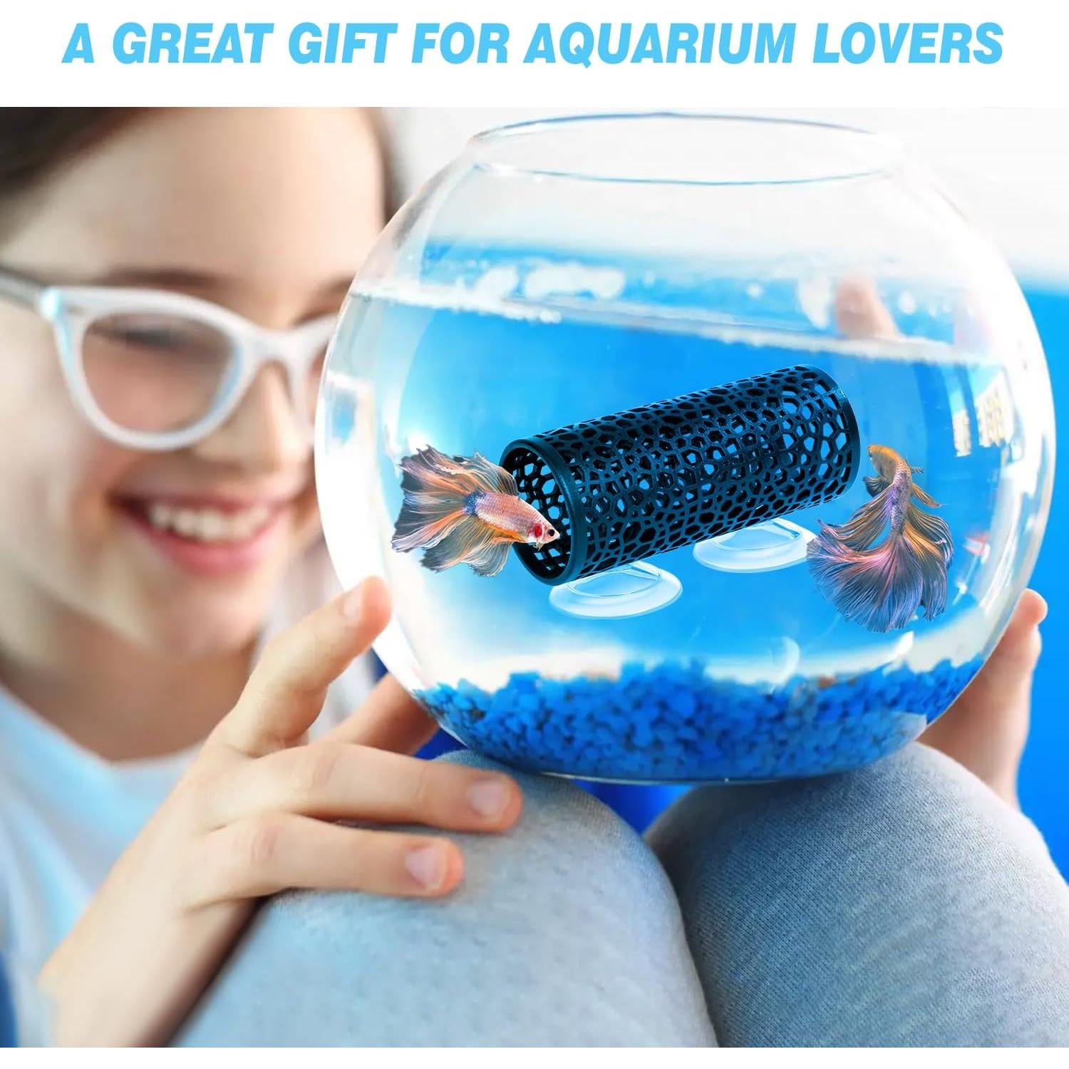 Túnel para Peces Betta Abizoo Negro - Cueva Hueca 10cm