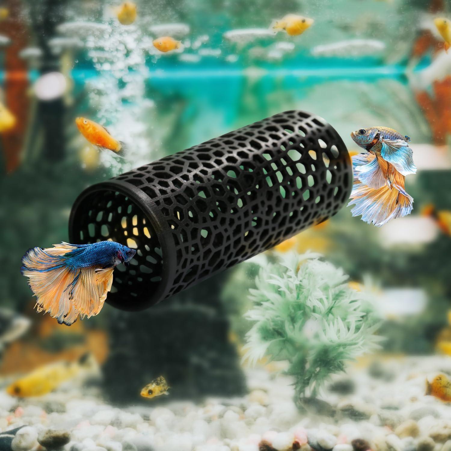 Túnel para Peces Betta Abizoo Negro - Cueva Hueca 10cm