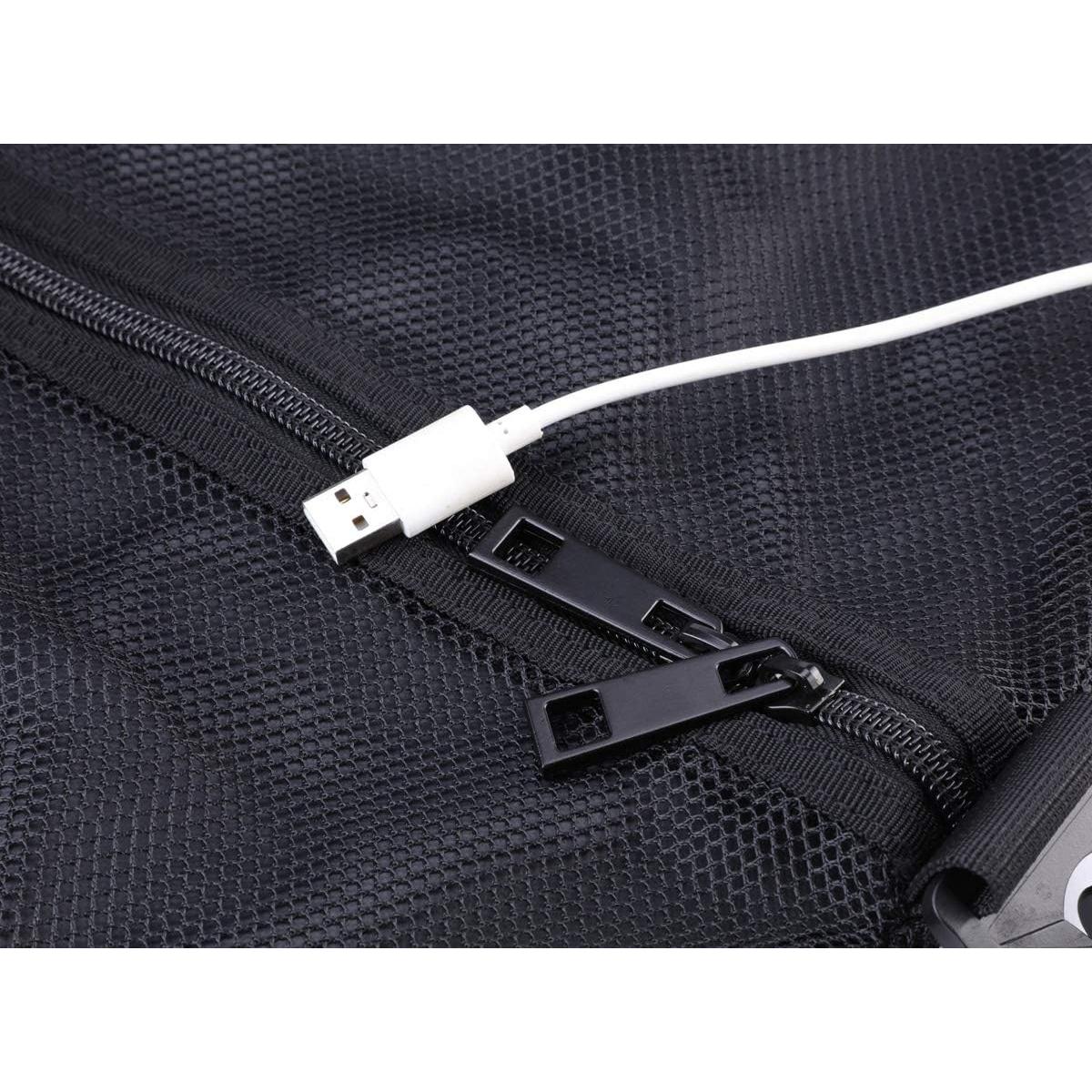 Bolsa de Playa Grande Leberna de Malla 94x38x38 cm Negra