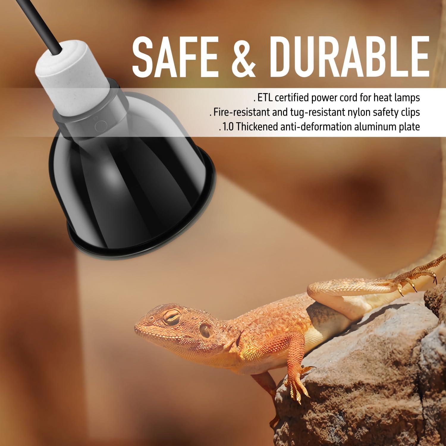 Lámpara de Reptiles ReptiKing Domo Estándar 14 cm con Socket E26