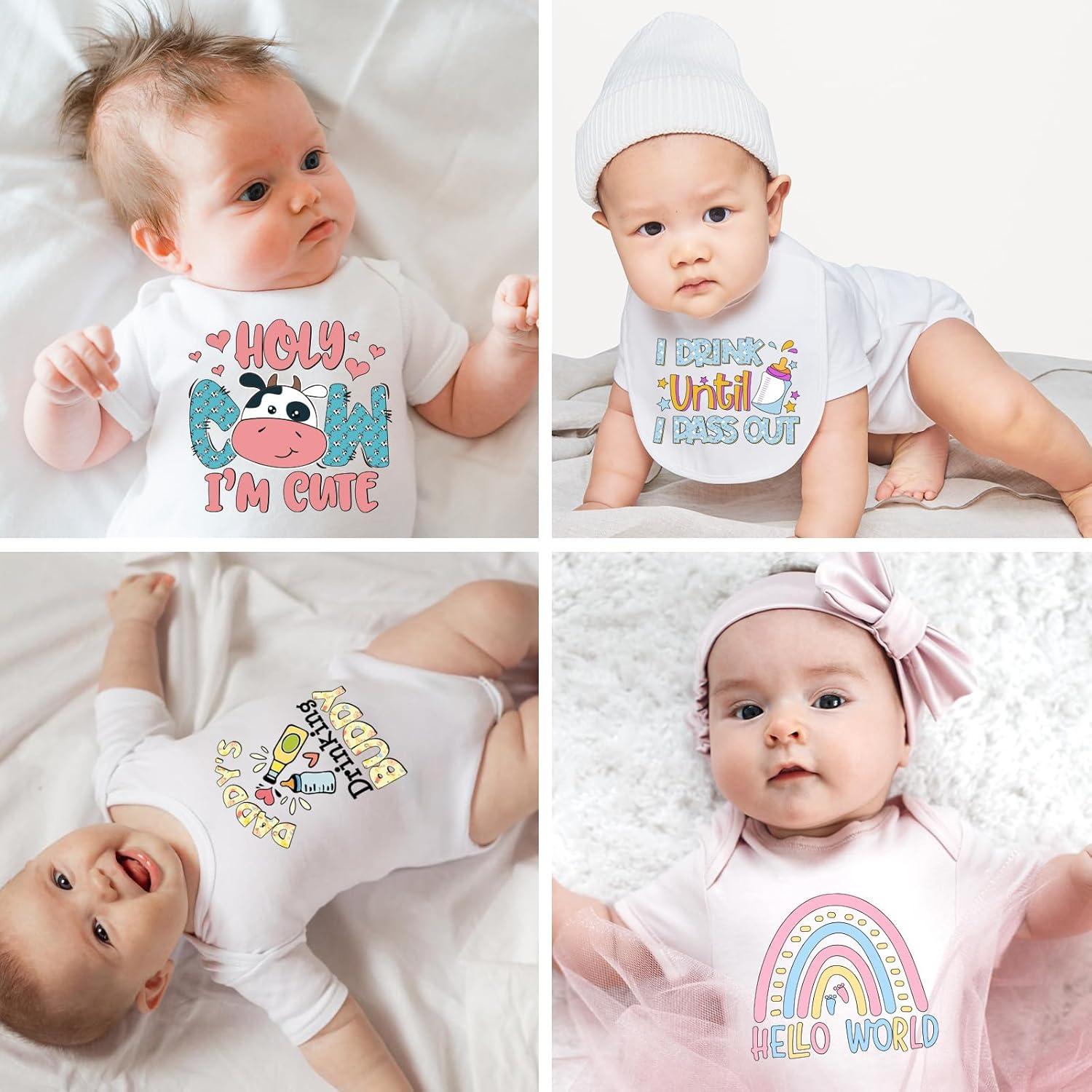 15 Parches de Transferencia de Calor Whaline para Bebés 15x15cm