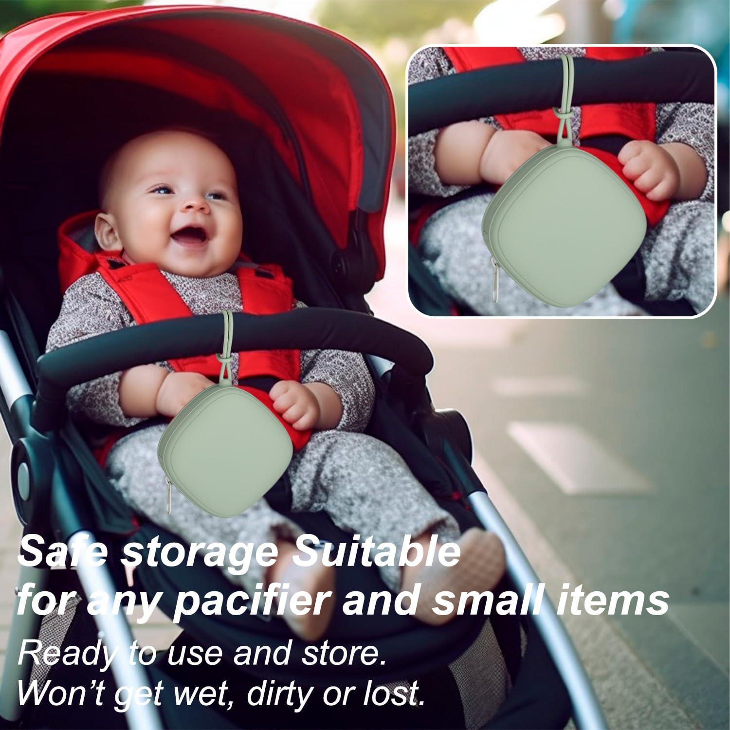 Funda de Chupete de Silicona Swelive 2 Piezas Libre de BPA